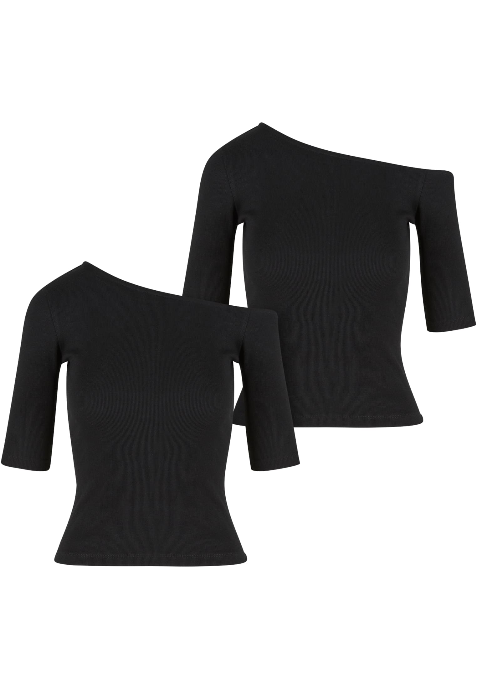 UC Organic Asymmetric Rib Tee 2-Pack