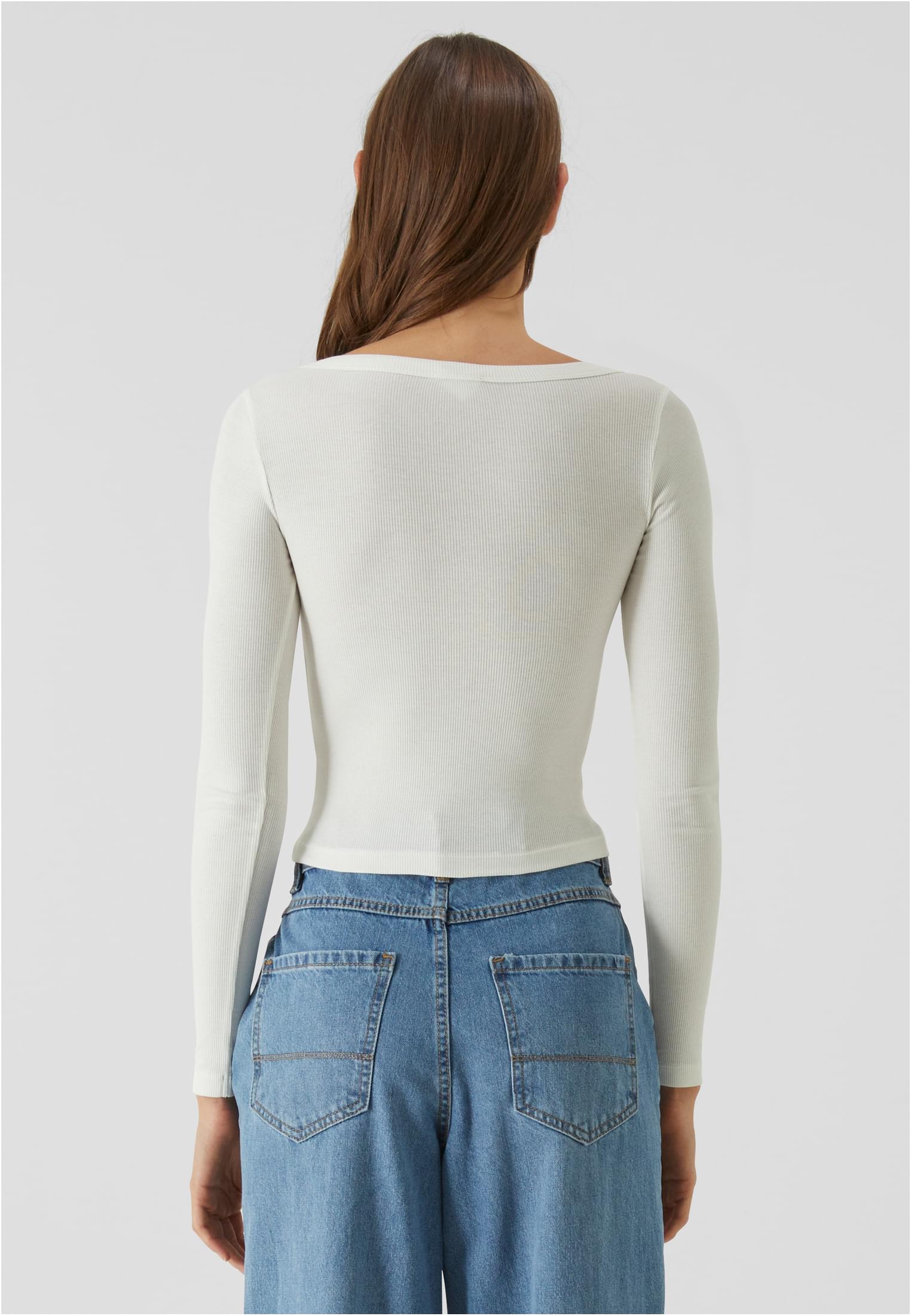 UC Organic Rib Jersey široký výstřih s dlouhým rukávem