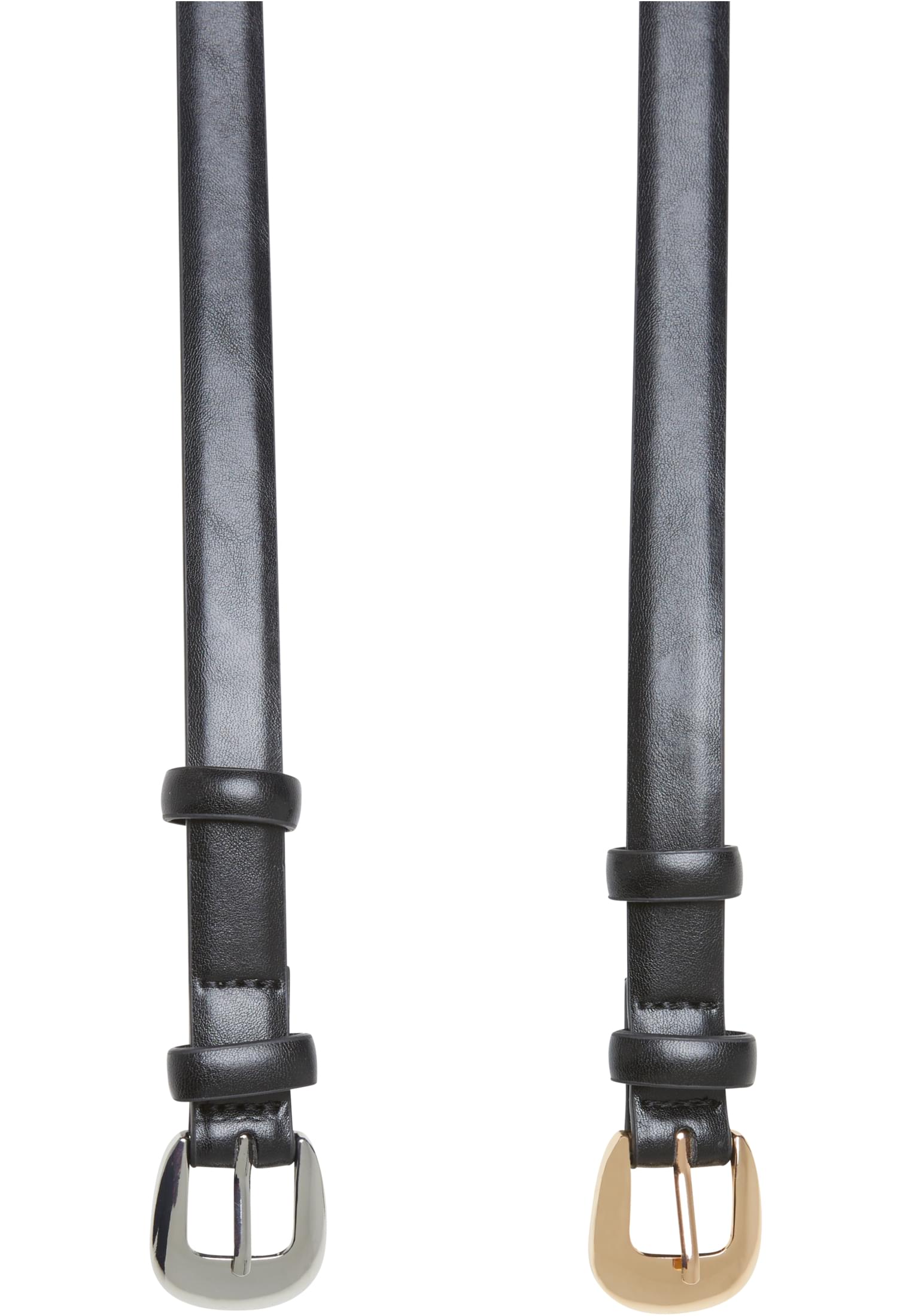 UC Chunky Buckle Slim Belt 2-Pack