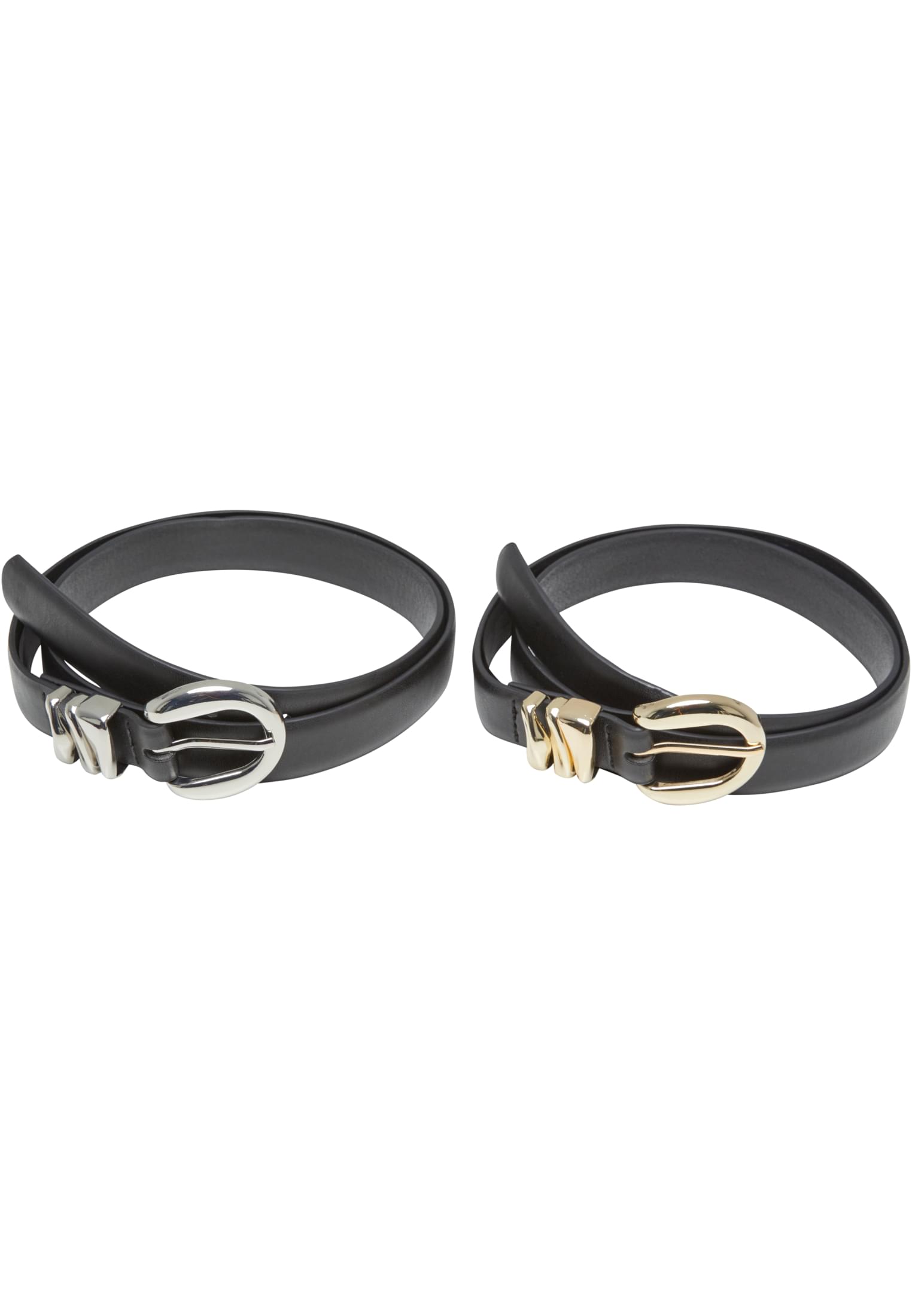 UC Chunky Multiple Loop Synthetic Leather Belt 2-Pack