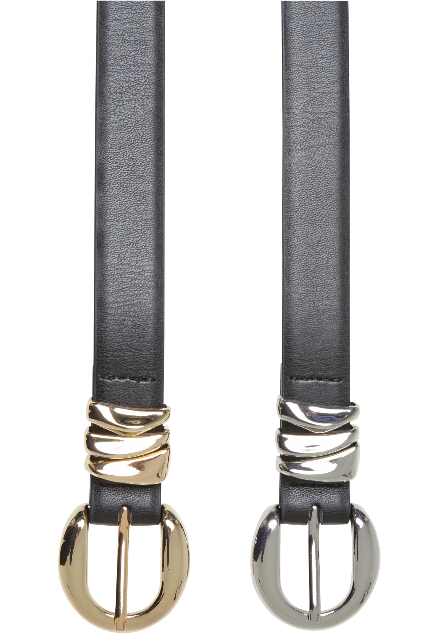 UC Chunky Multiple Loop Synthetic Leather Belt 2-Pack