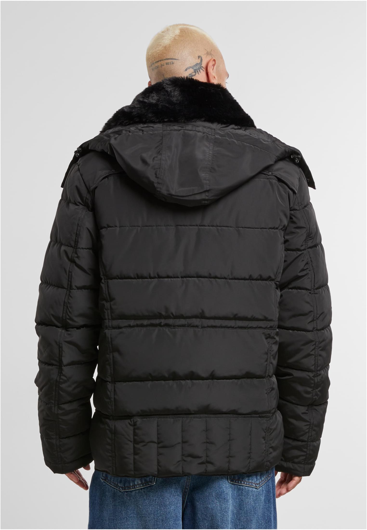 UC Puffer Jacket With Detachable Fur Collar