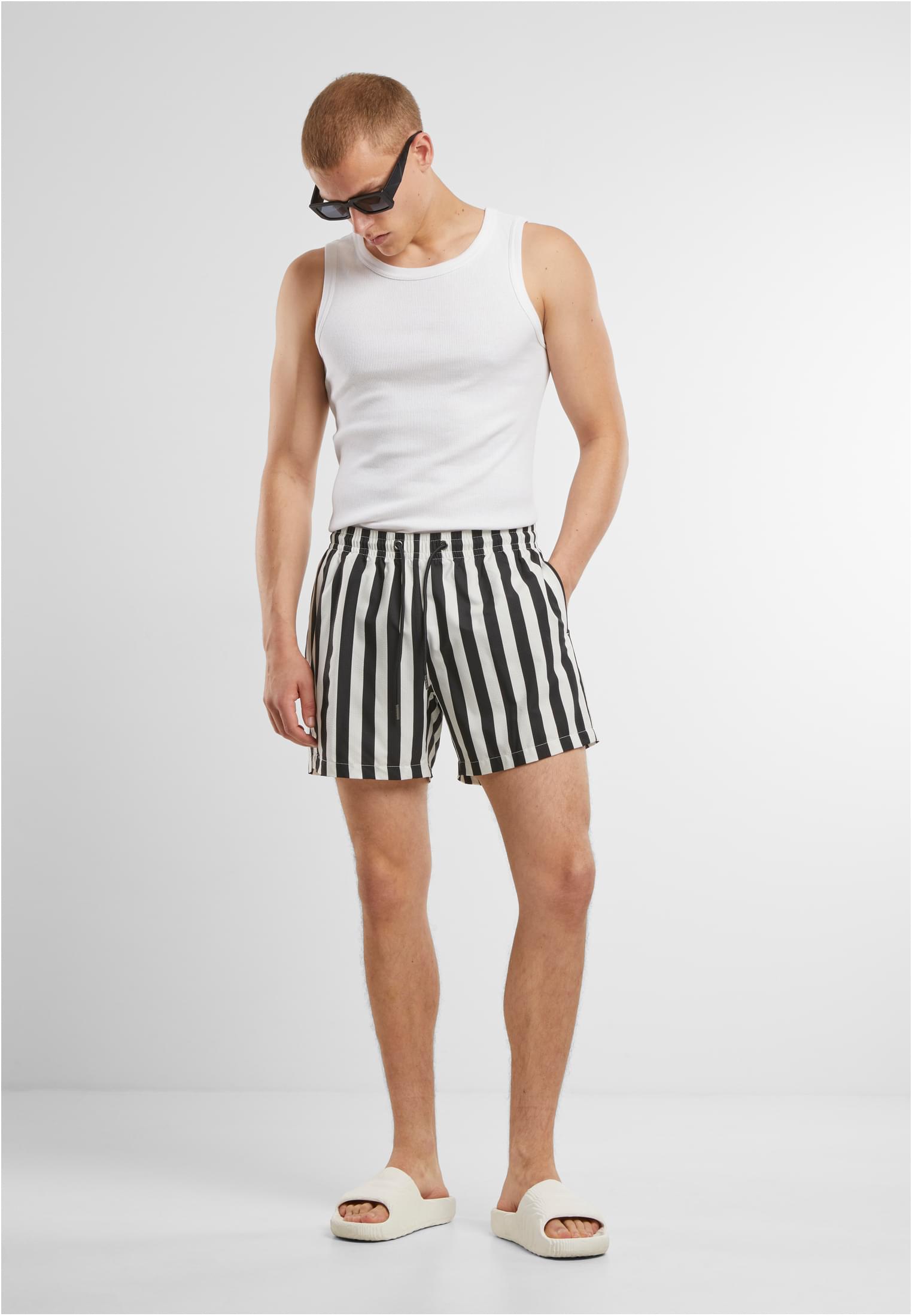 UC Striped Seersucker Swim Shorts