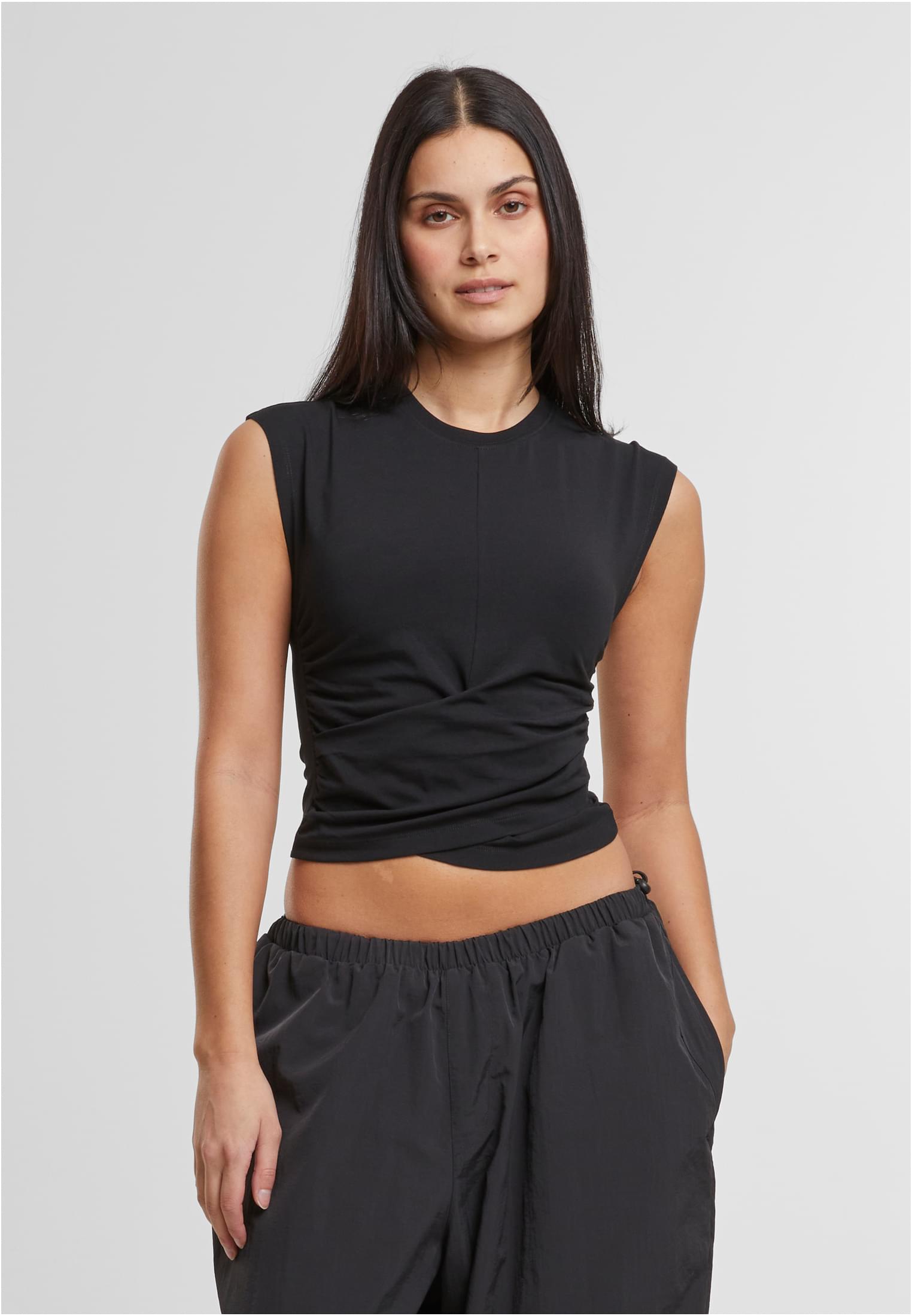 UC Cropped Wrapped Top