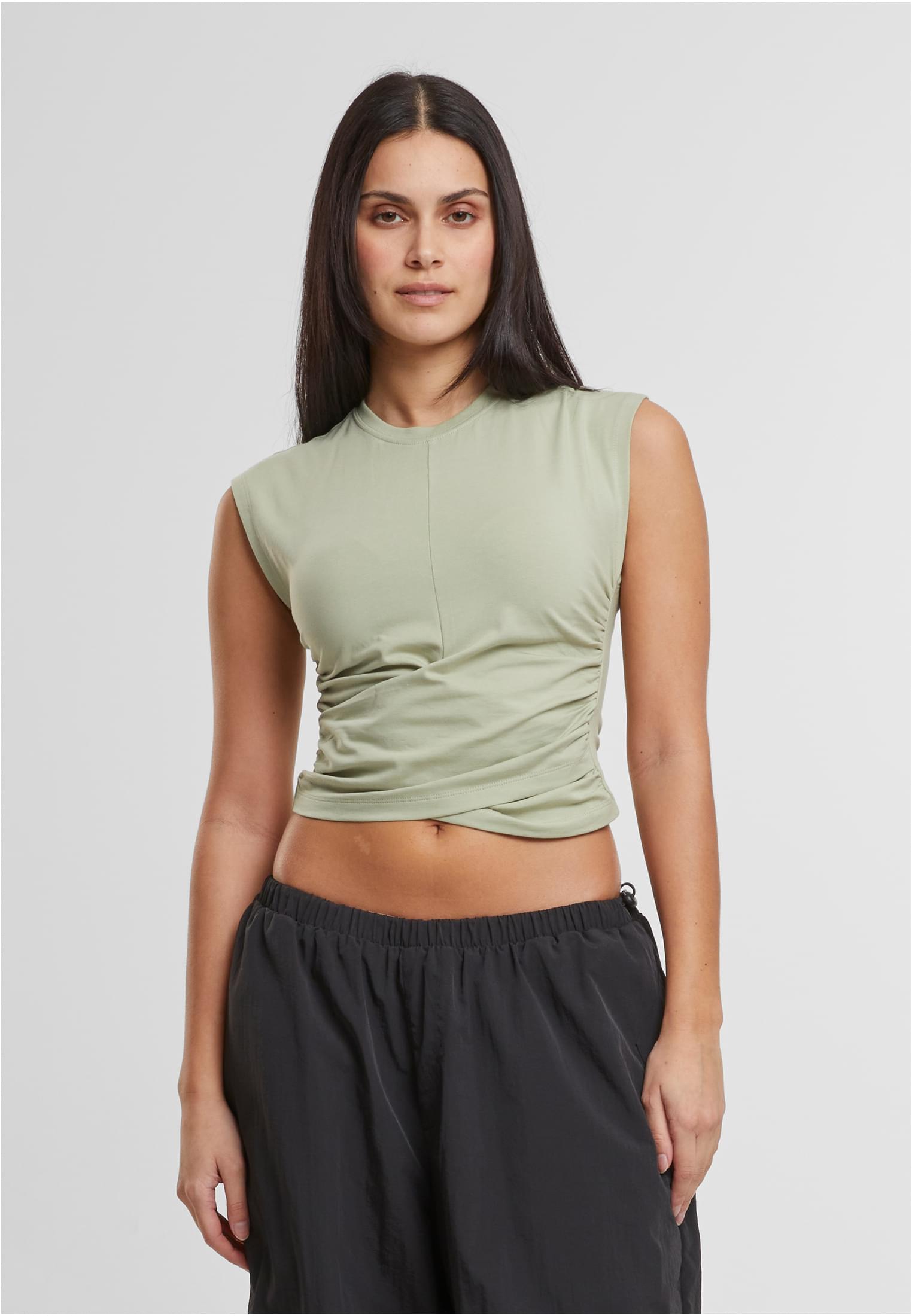 UC Cropped Wrapped Top