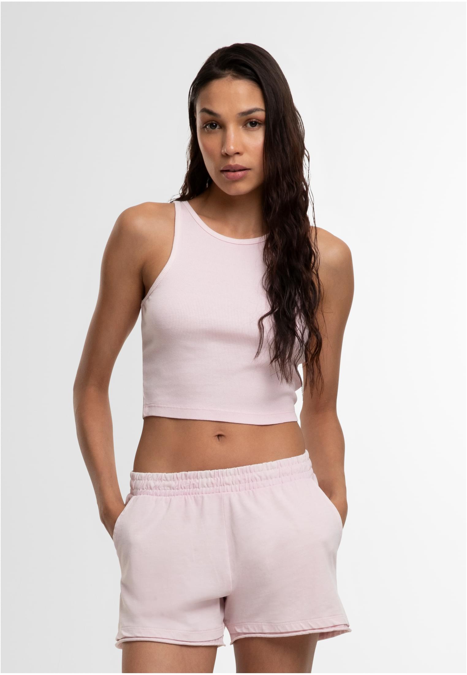 UC Washed Rib Jersey Cropped Top