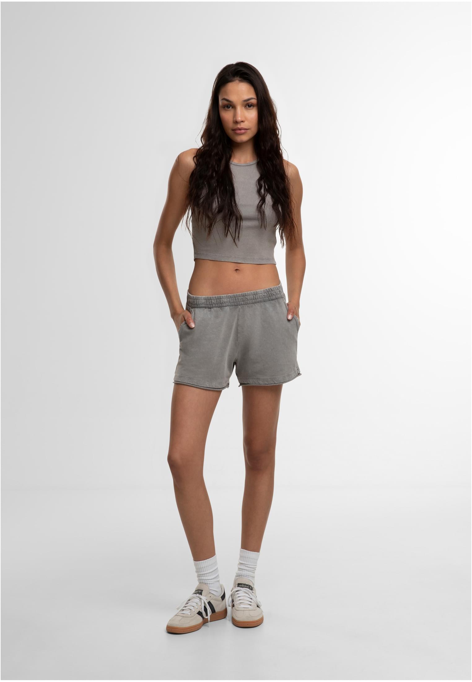 UC Washed Rib Jersey Cropped Top