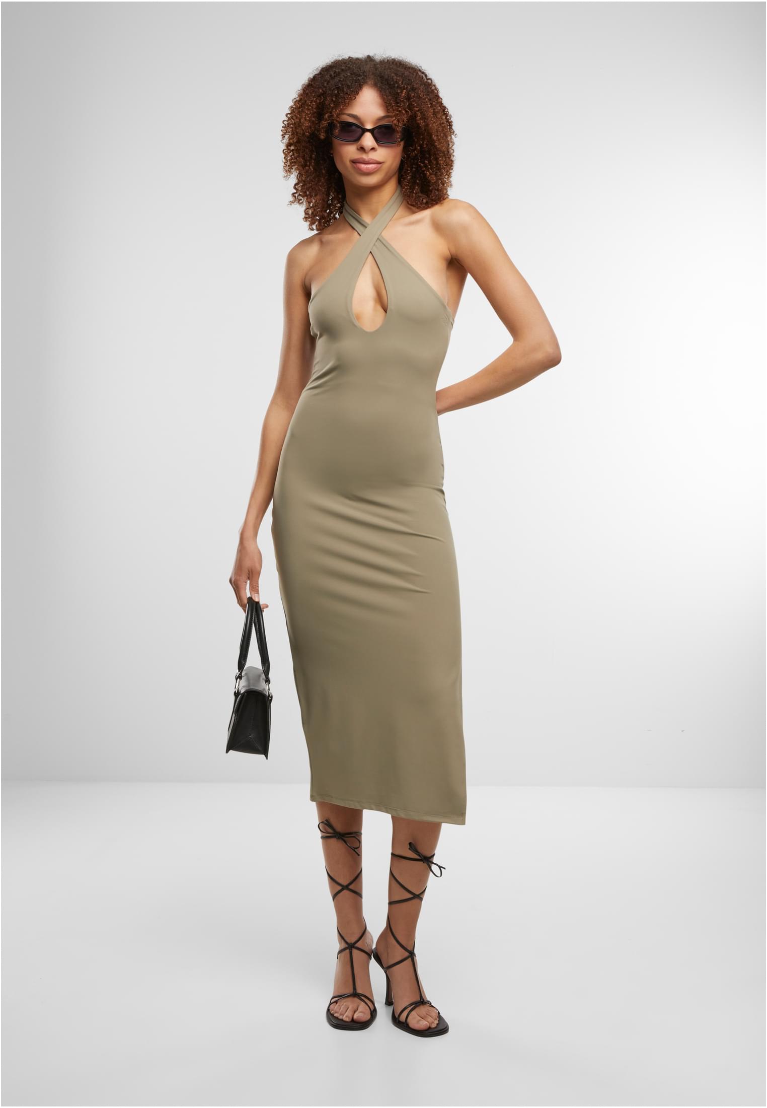 UC Crossed Neckholder Dress