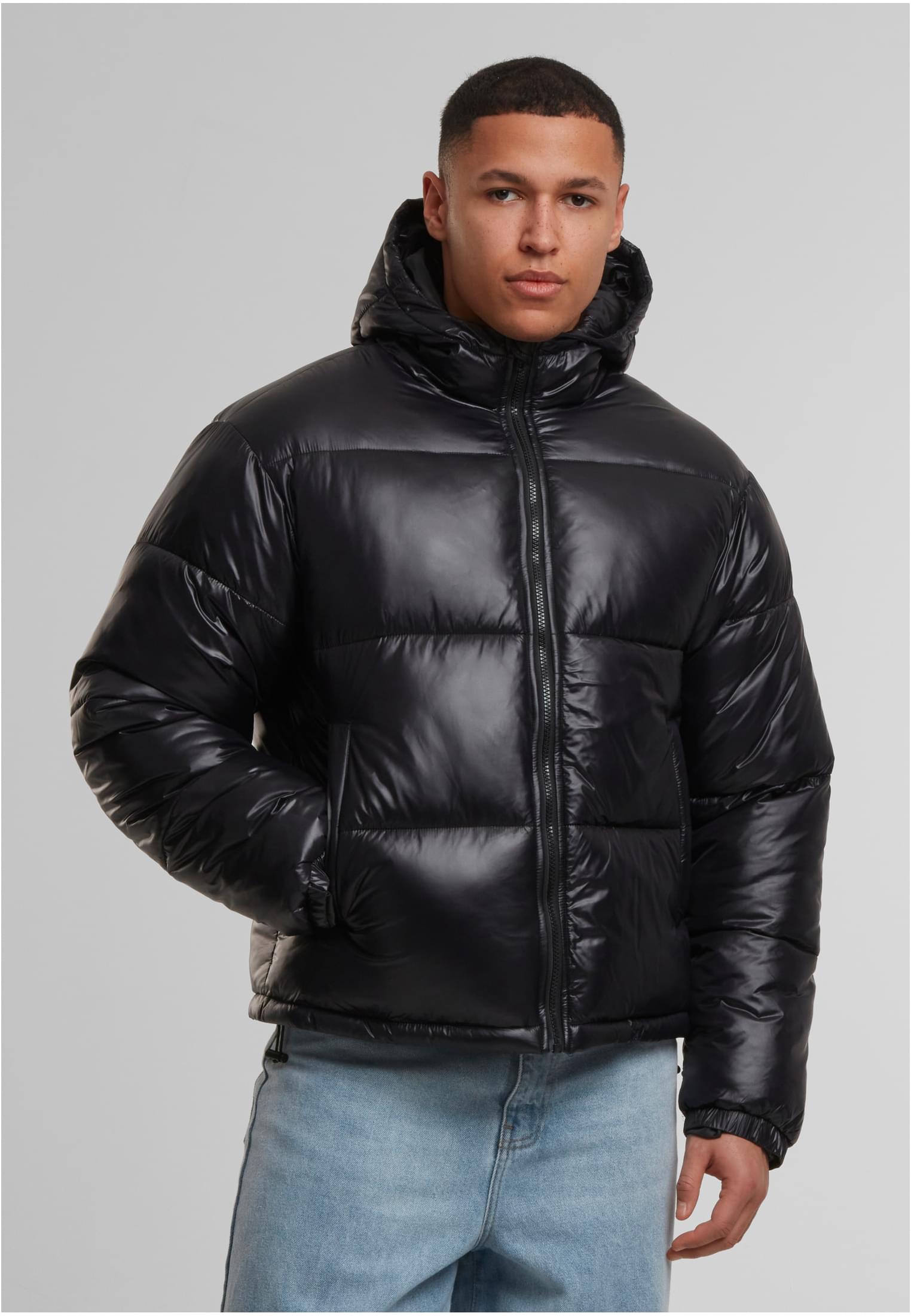 UC Shiny Puffer Jacket With Hood