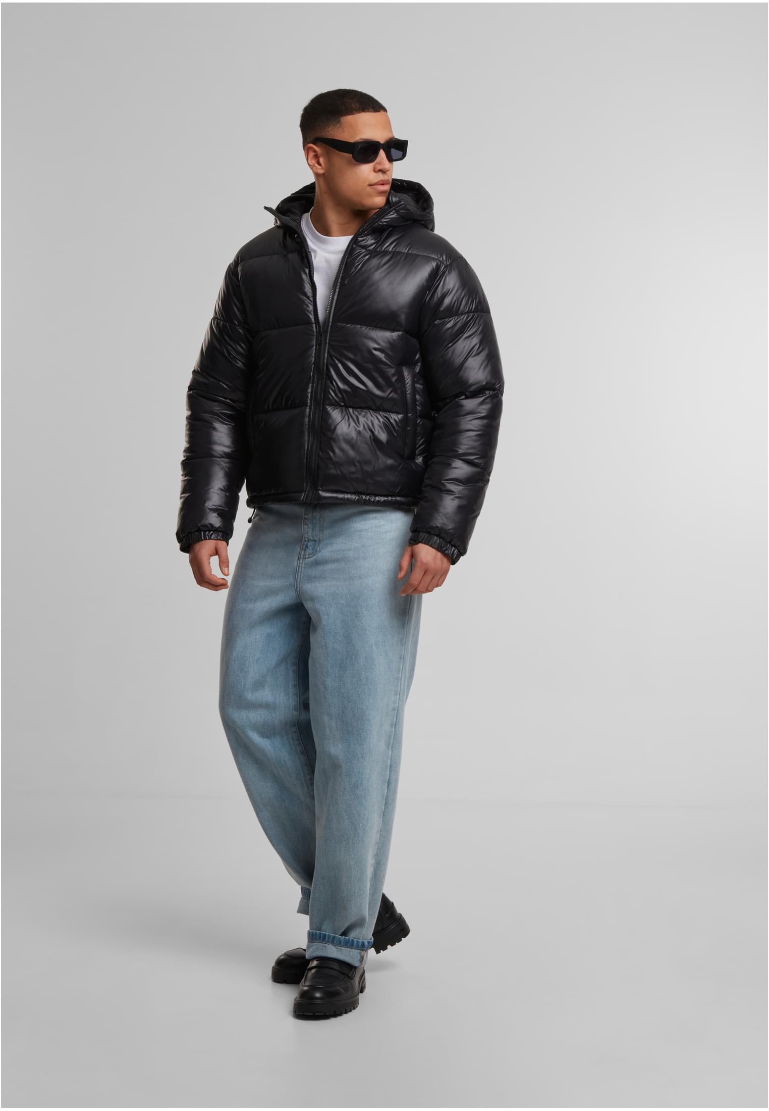 UC Shiny Puffer Jacket With Hood