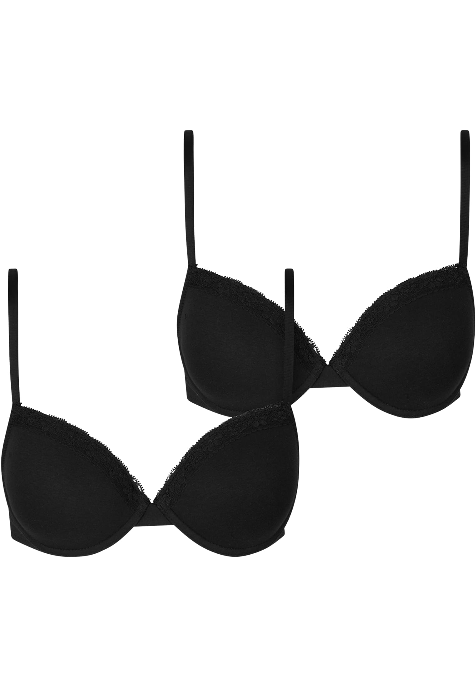 Reggiseno in pizzo UC Basic in cotone, confezione da 2