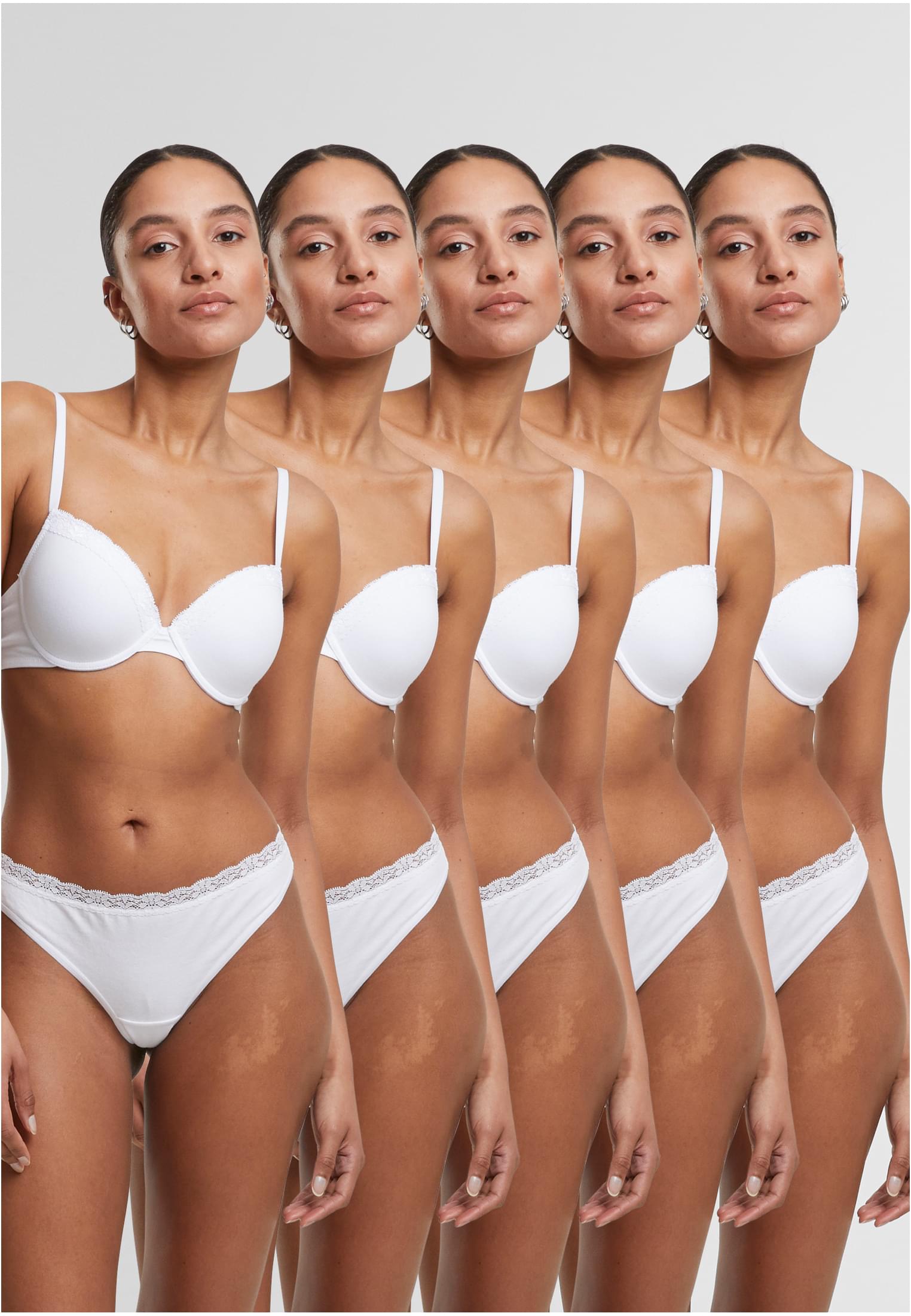 UC Basic Cotton Thong Lace 5-pak