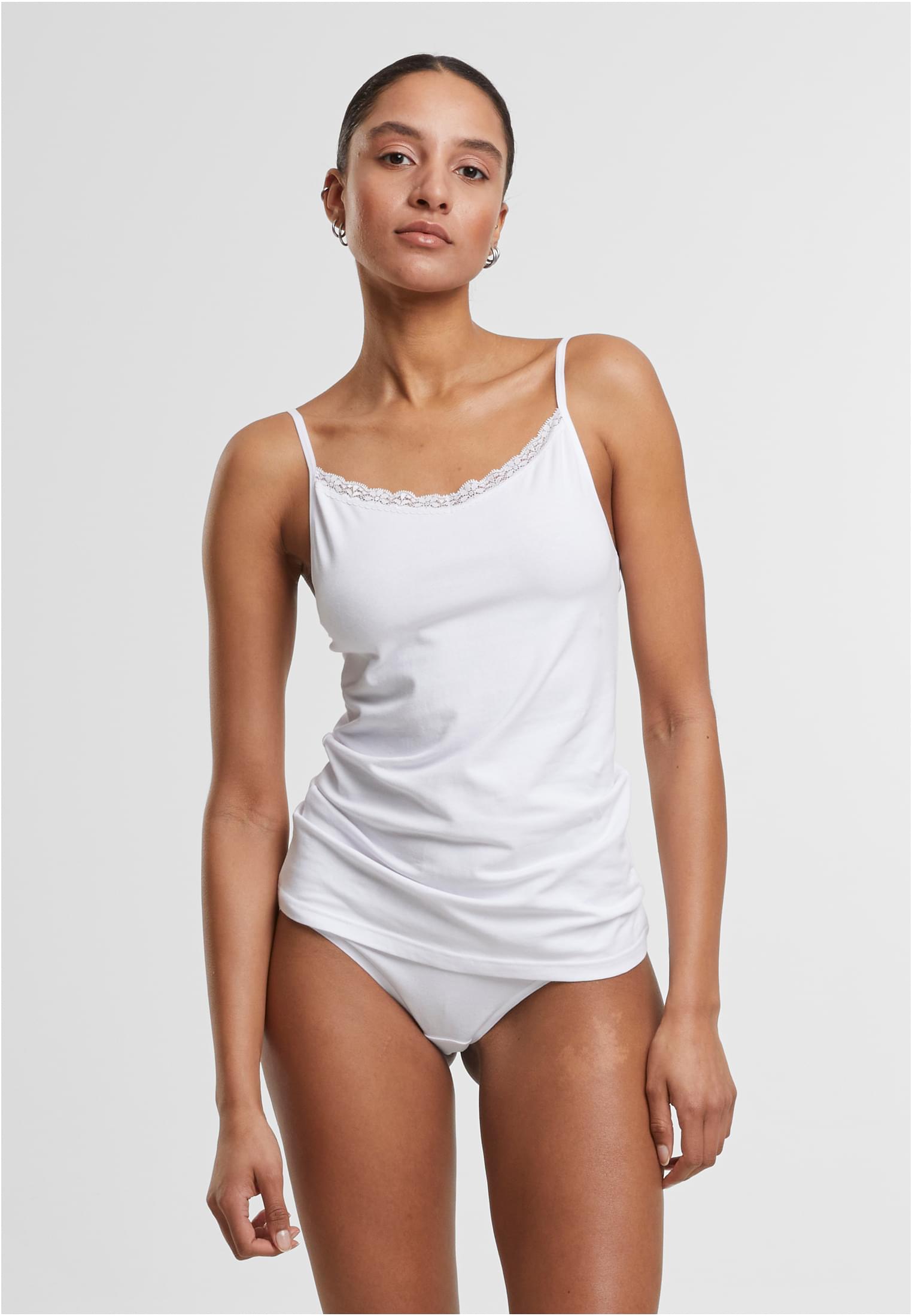 UC Basic Tank Top Cotton Lace 2-Pack