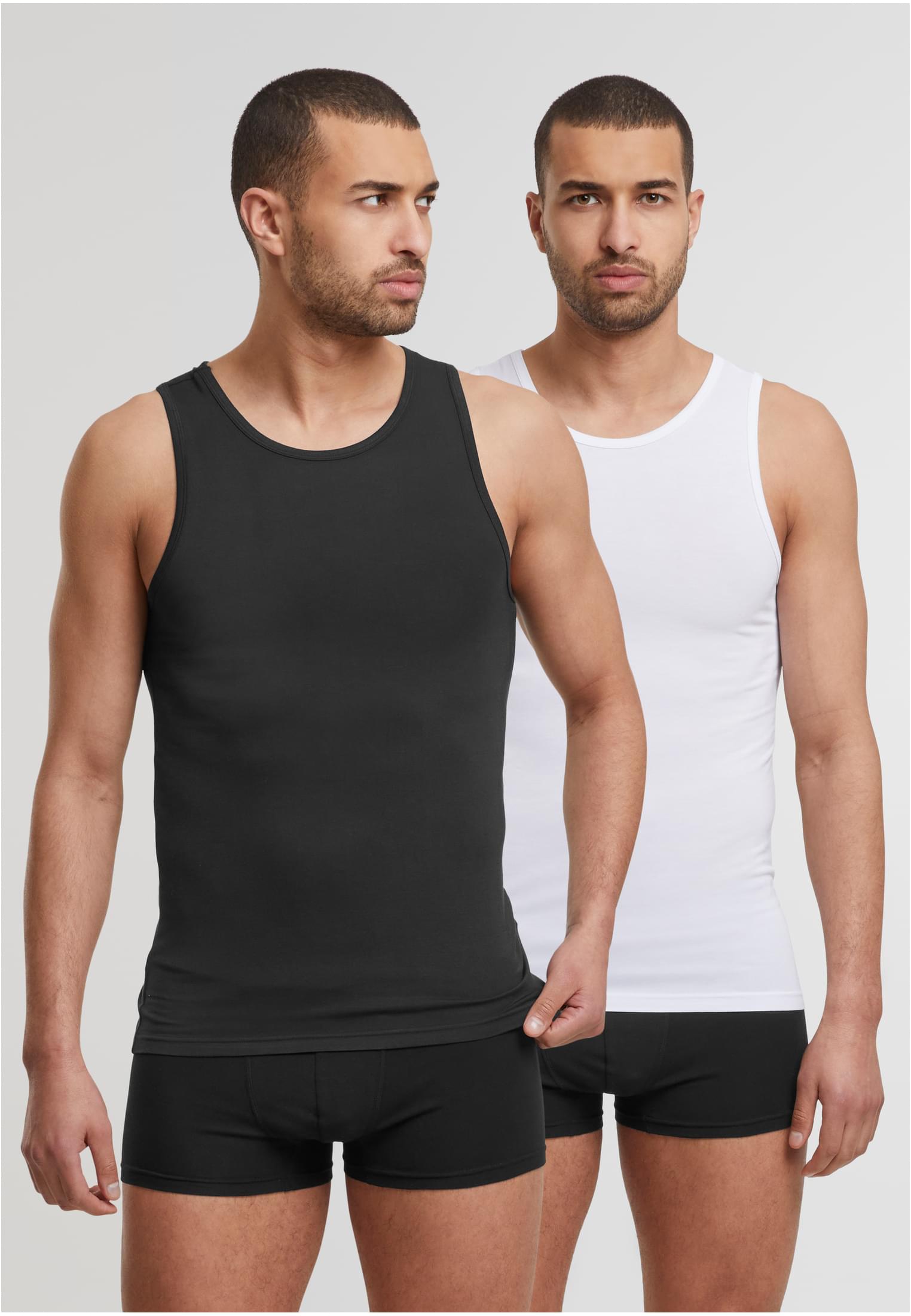 UC Bamboo Basic Tank Top 2-Pack BLACK M