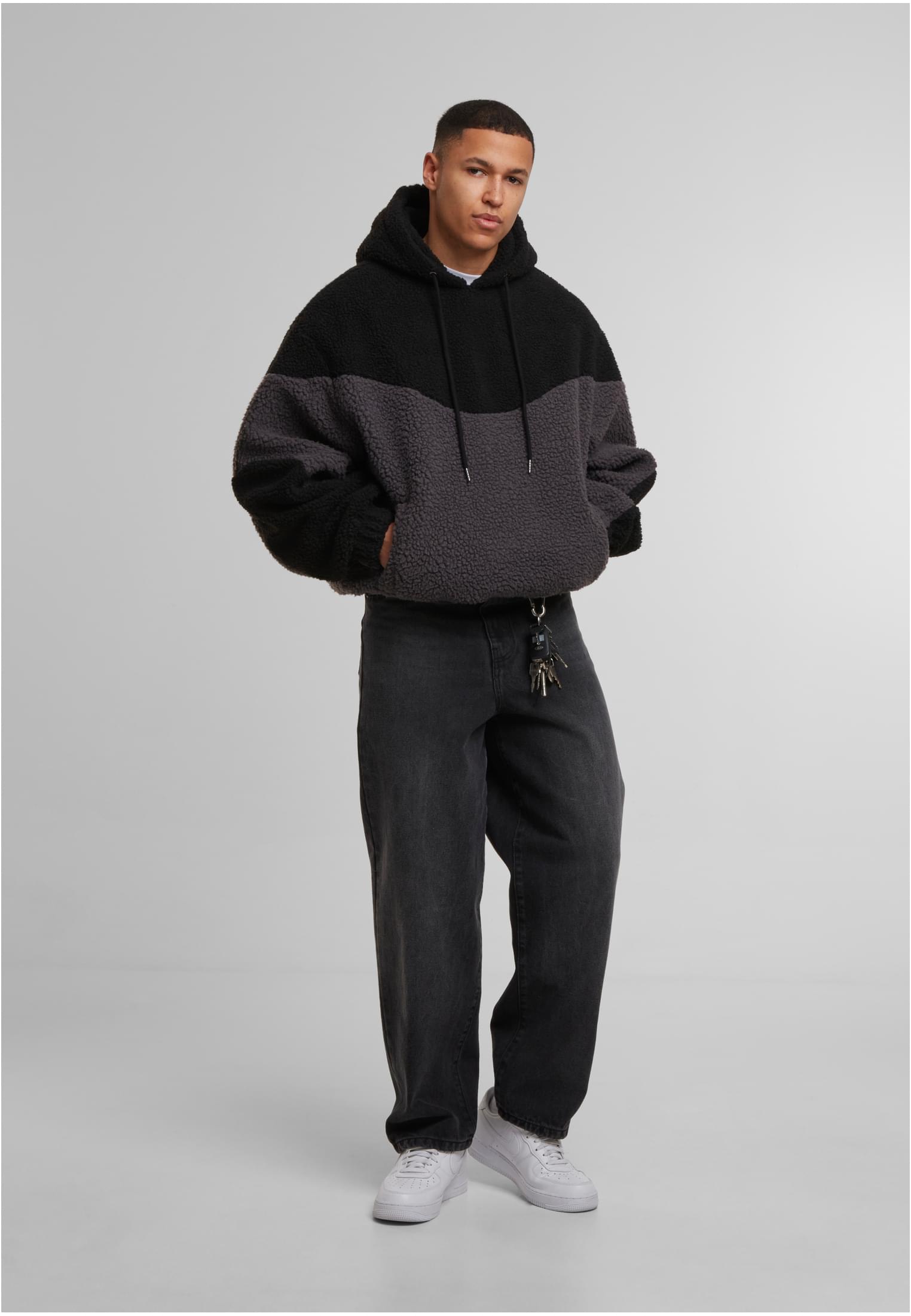 UC Weavy Colorblock Teddy Hoodie