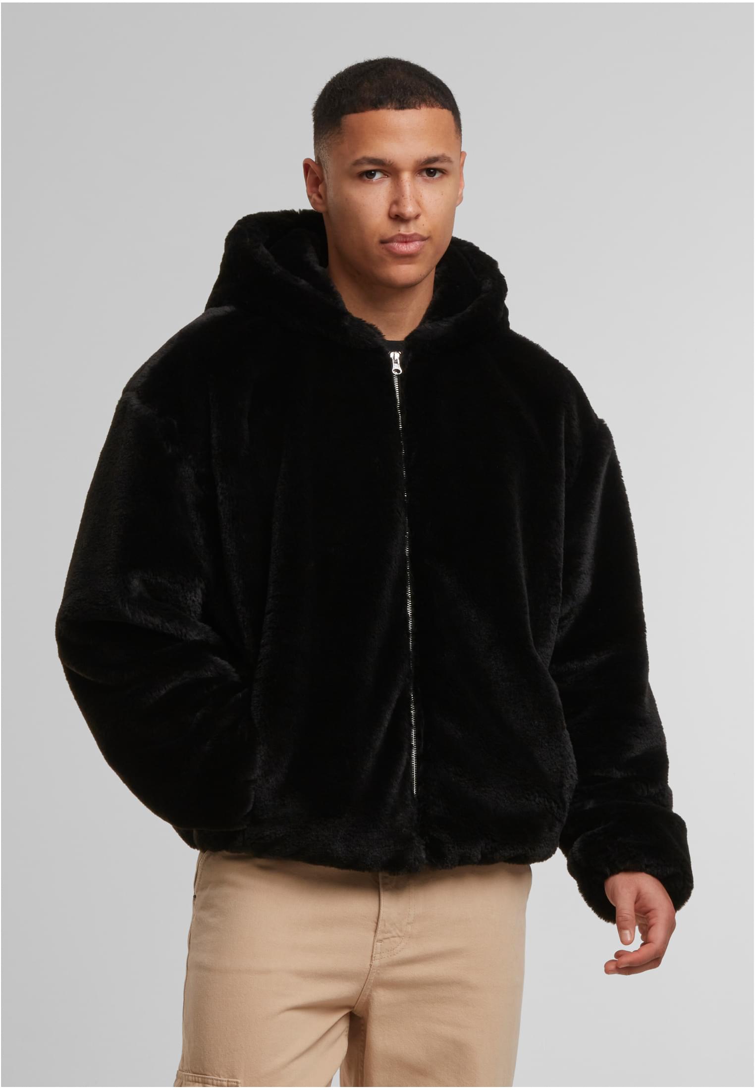 UC Full Zip Faux Fur Hoodie