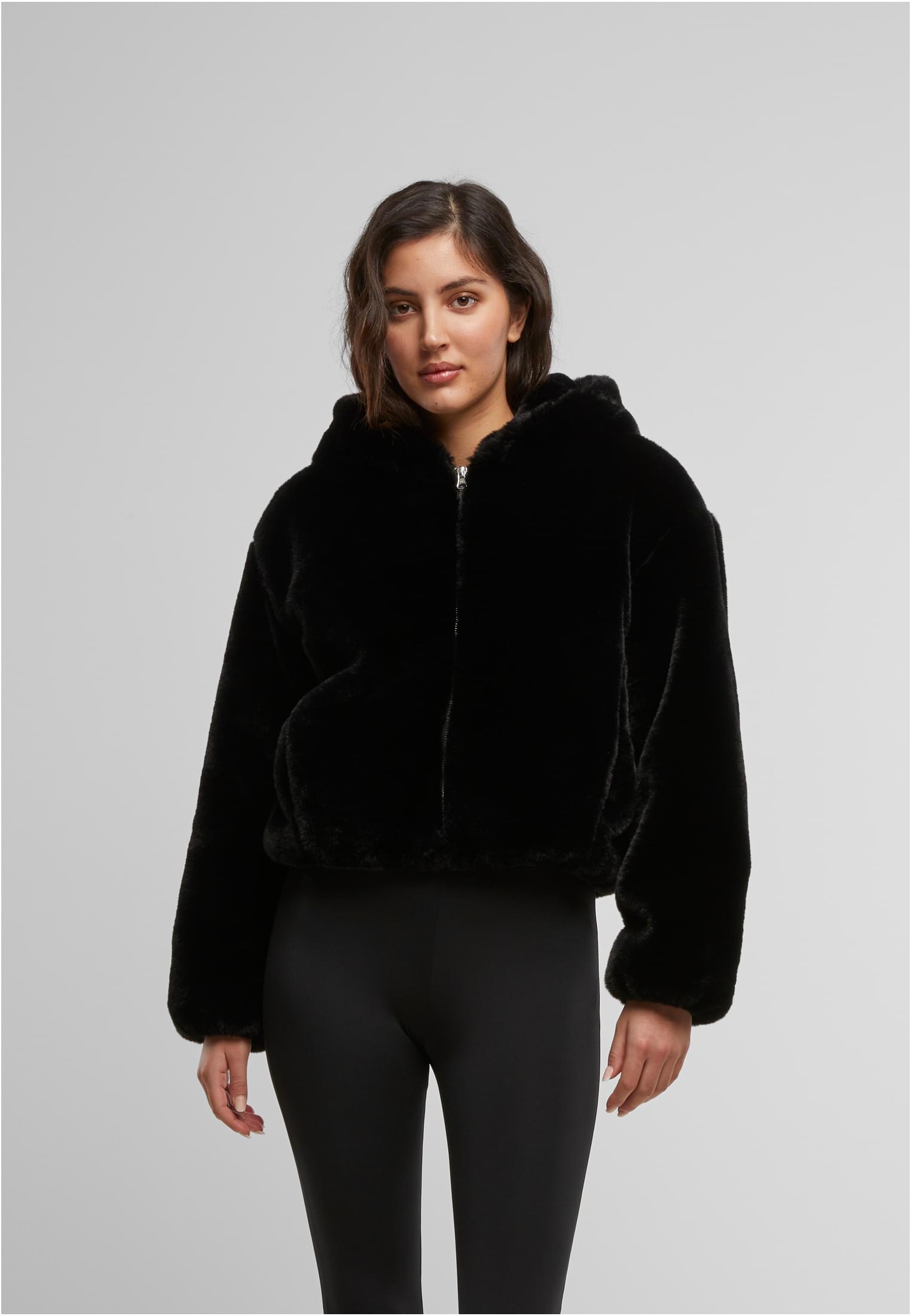 UC Full Zip Faux Fur Hoodie