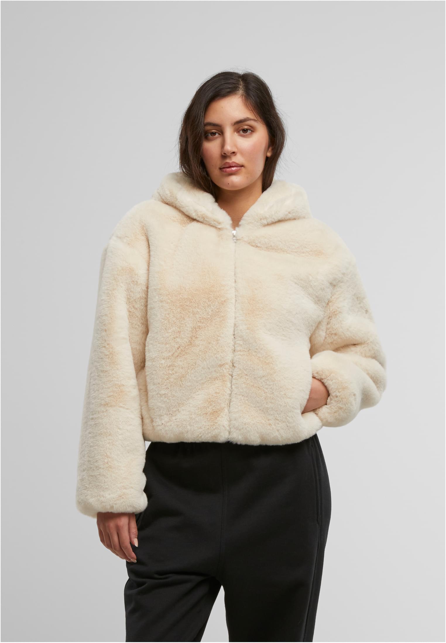 UC Full Zip Faux Fur Hoodie