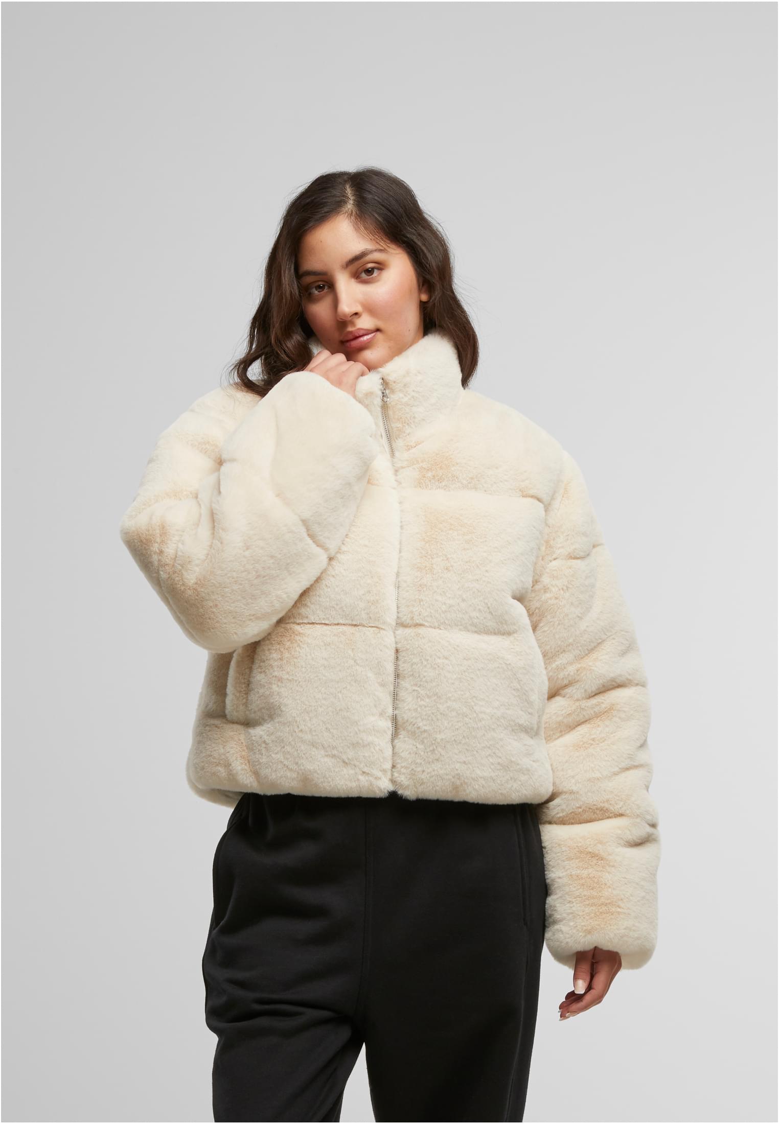UC Short Faux Fur Puffer Jacket