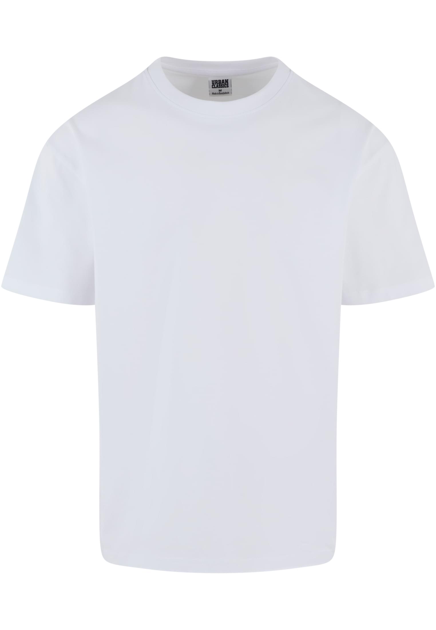 Vit Cotton Loose Tee t-shirt från Urban Classics, fotograferad framifrån.