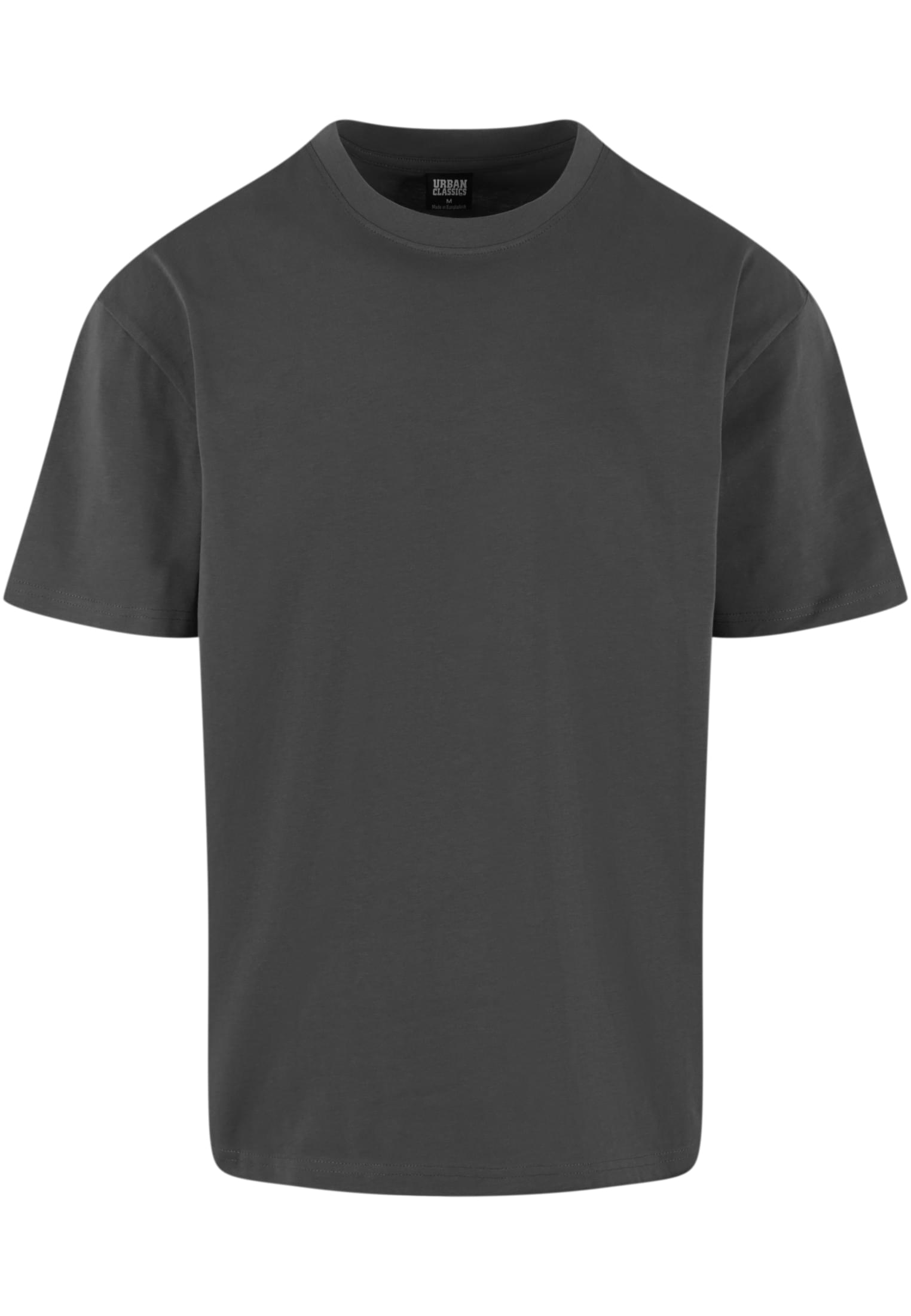 Mörklila Urban Classics Cotton Loose Tee, fotad framifrån mot en vit bakgrund.