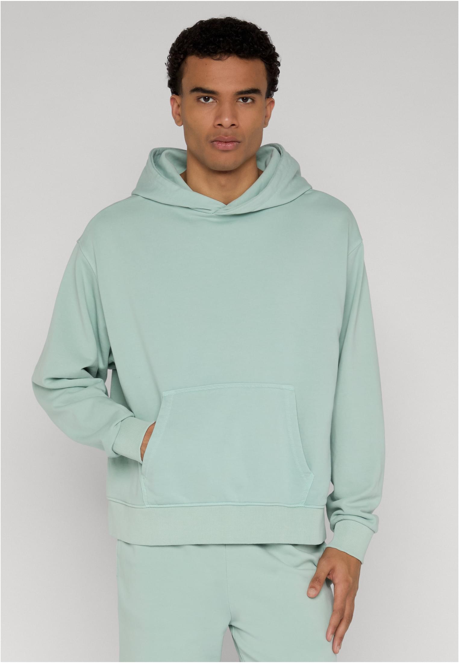 Heavy Washed Boxy Hoodie frostmint