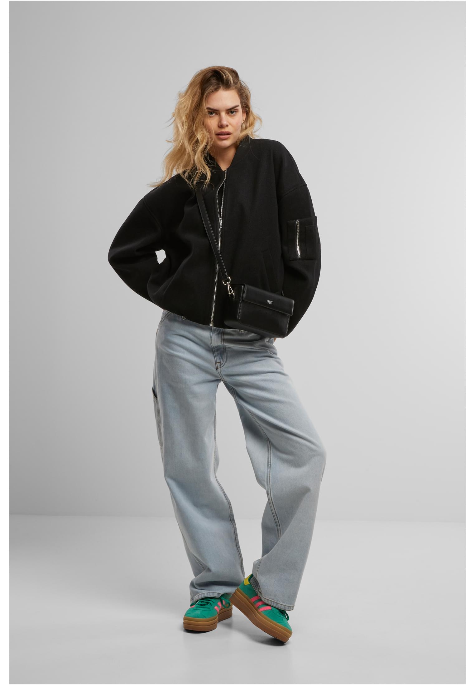 UC Faux Wool Bomber Jacket