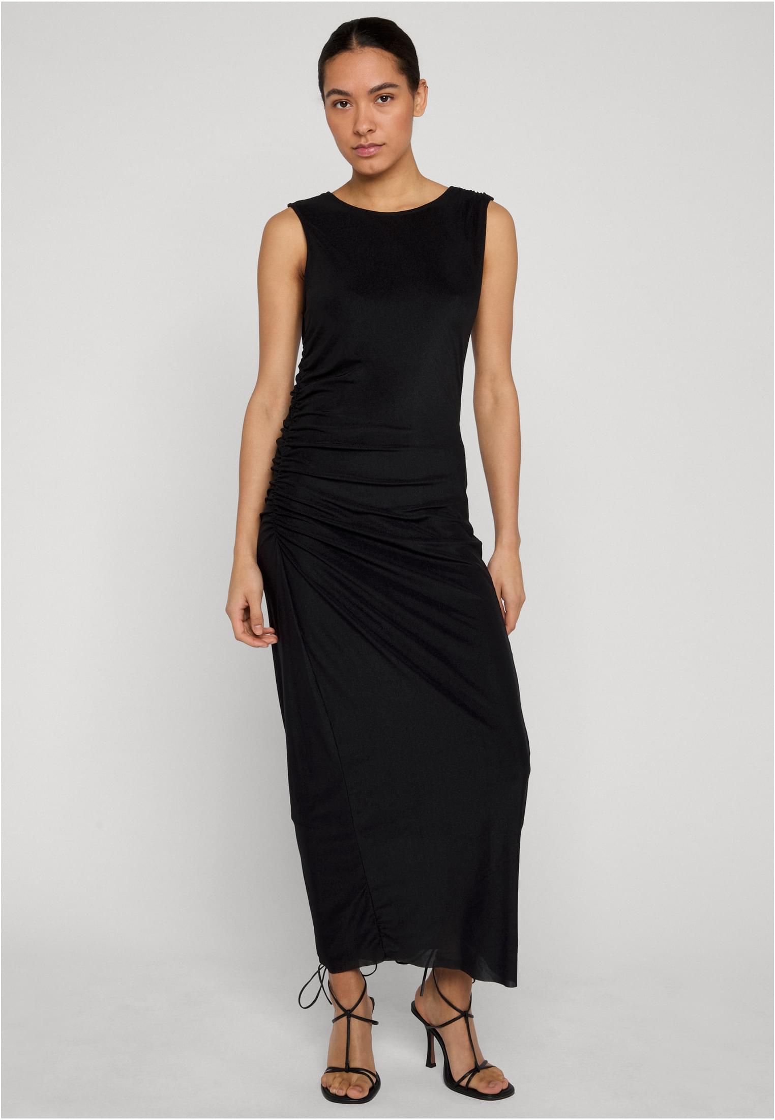 UC Long Ruffled Mesh Dress
