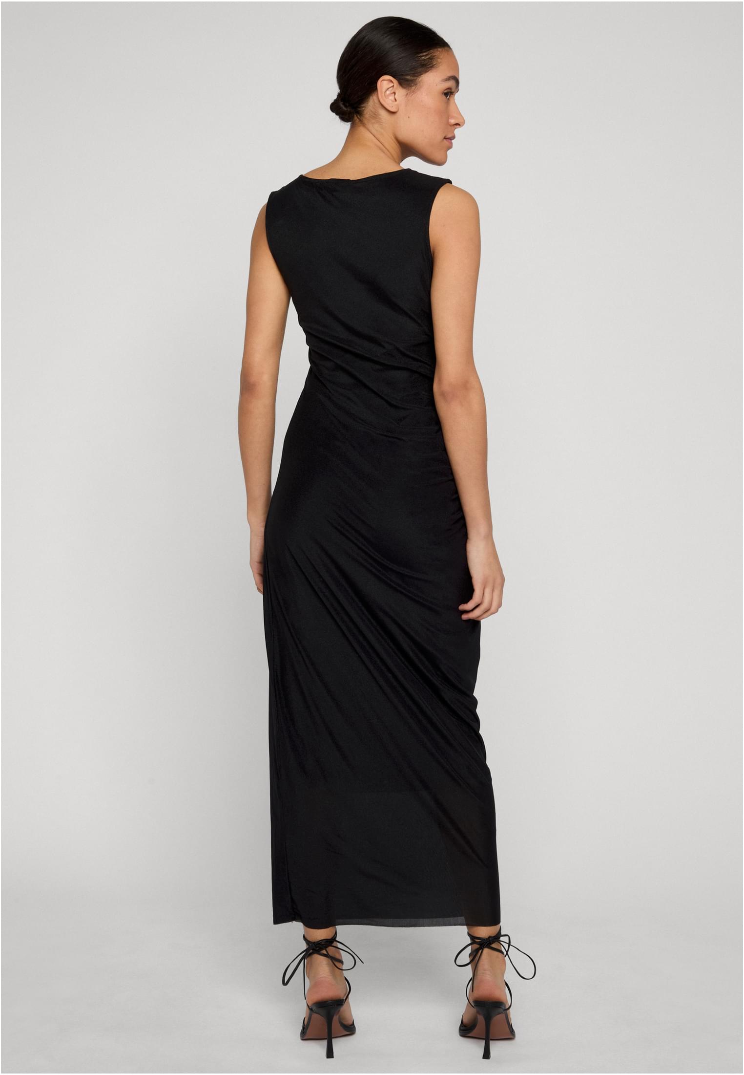 UC Long Ruffled Mesh Dress