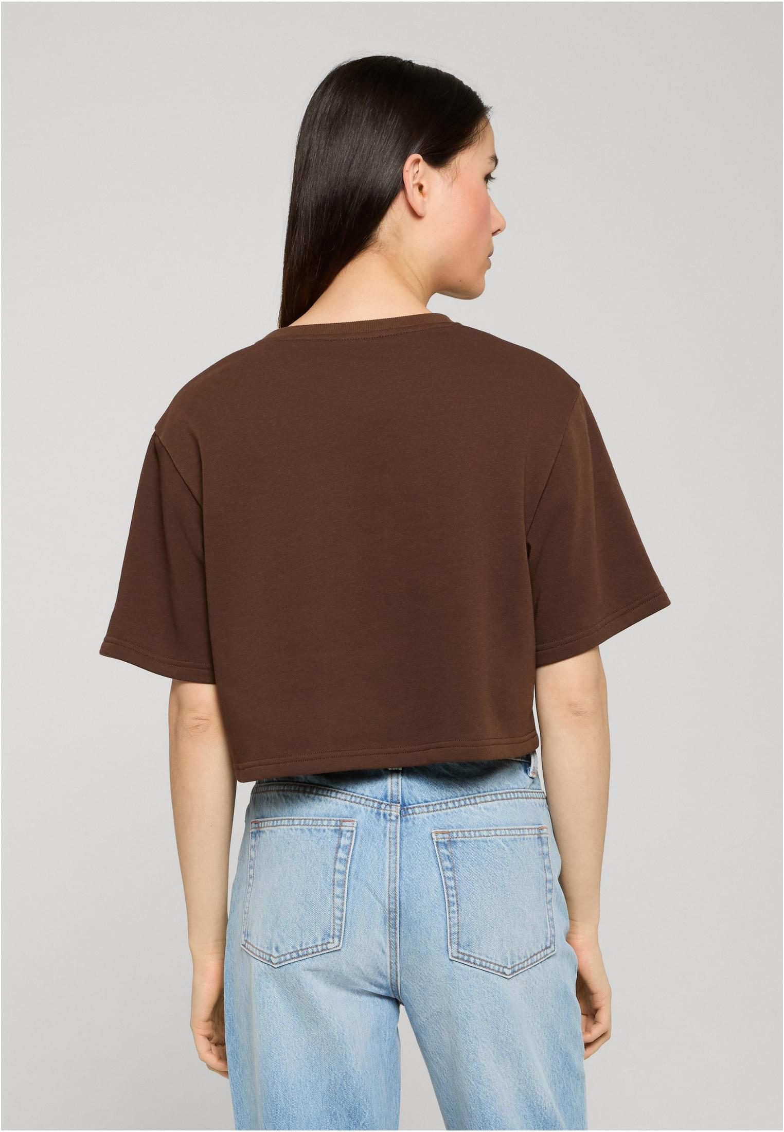 Ladies Light Terry Cropped Tee