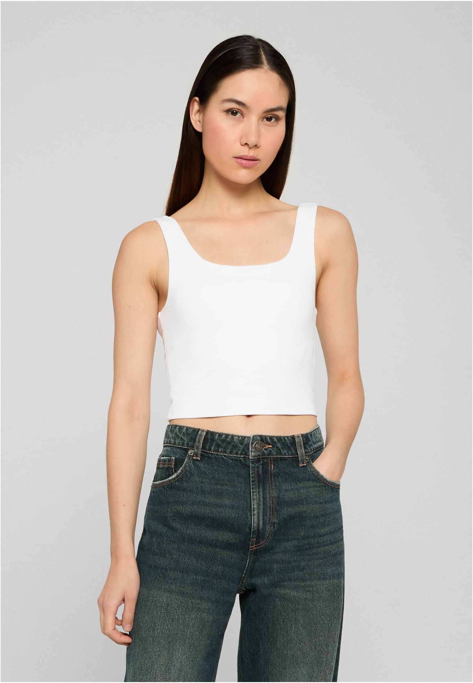 UC Cropped Polyamide Top