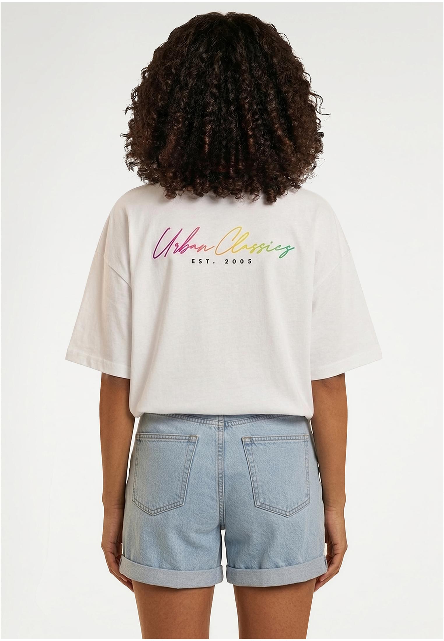 UC Urban Classics Rainbow Heart Logo Loose Tee