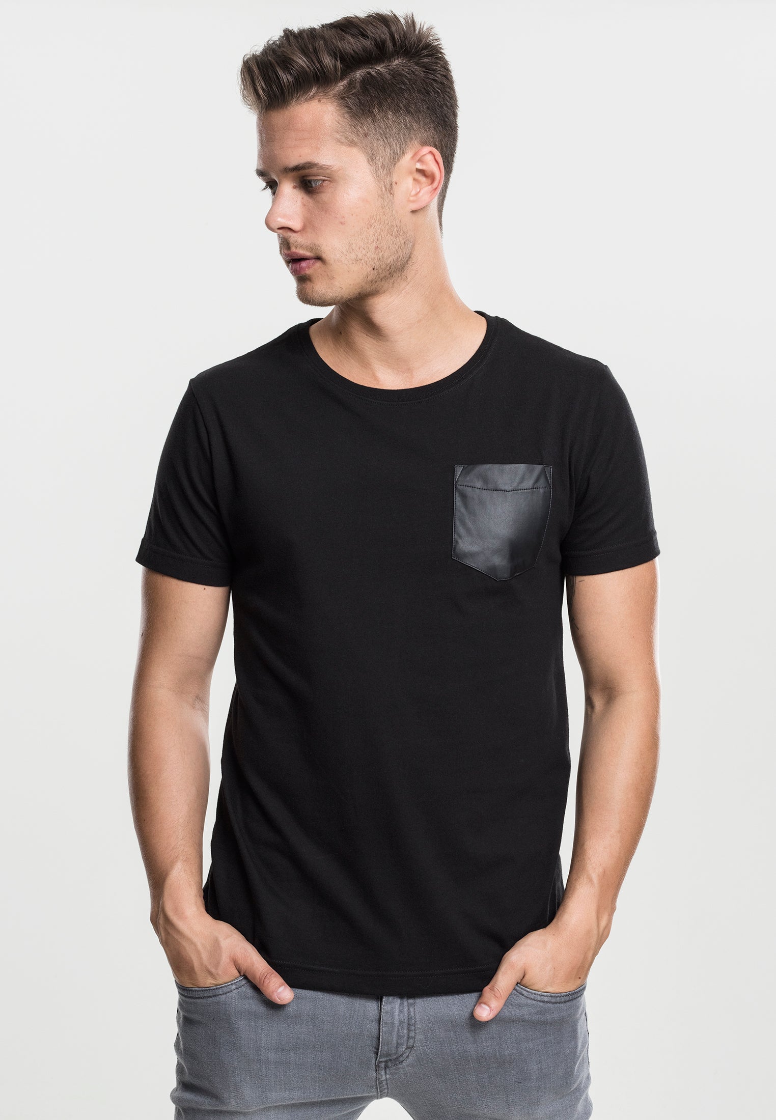 UC Synthetic Leather Pocket Tee
