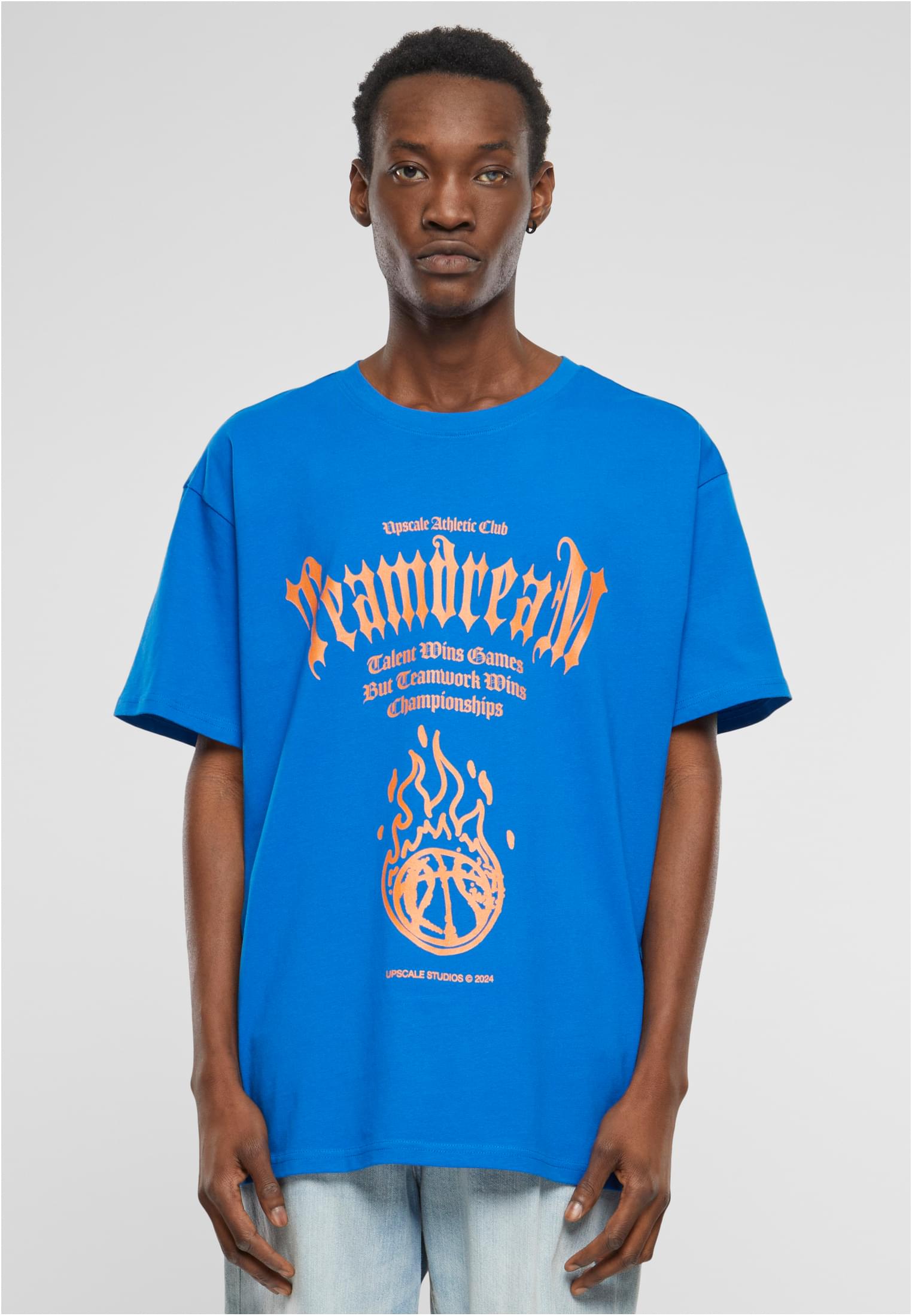 Teamdream Heavy Oversize Tee cobalt blue XXL - workoutbrands.com