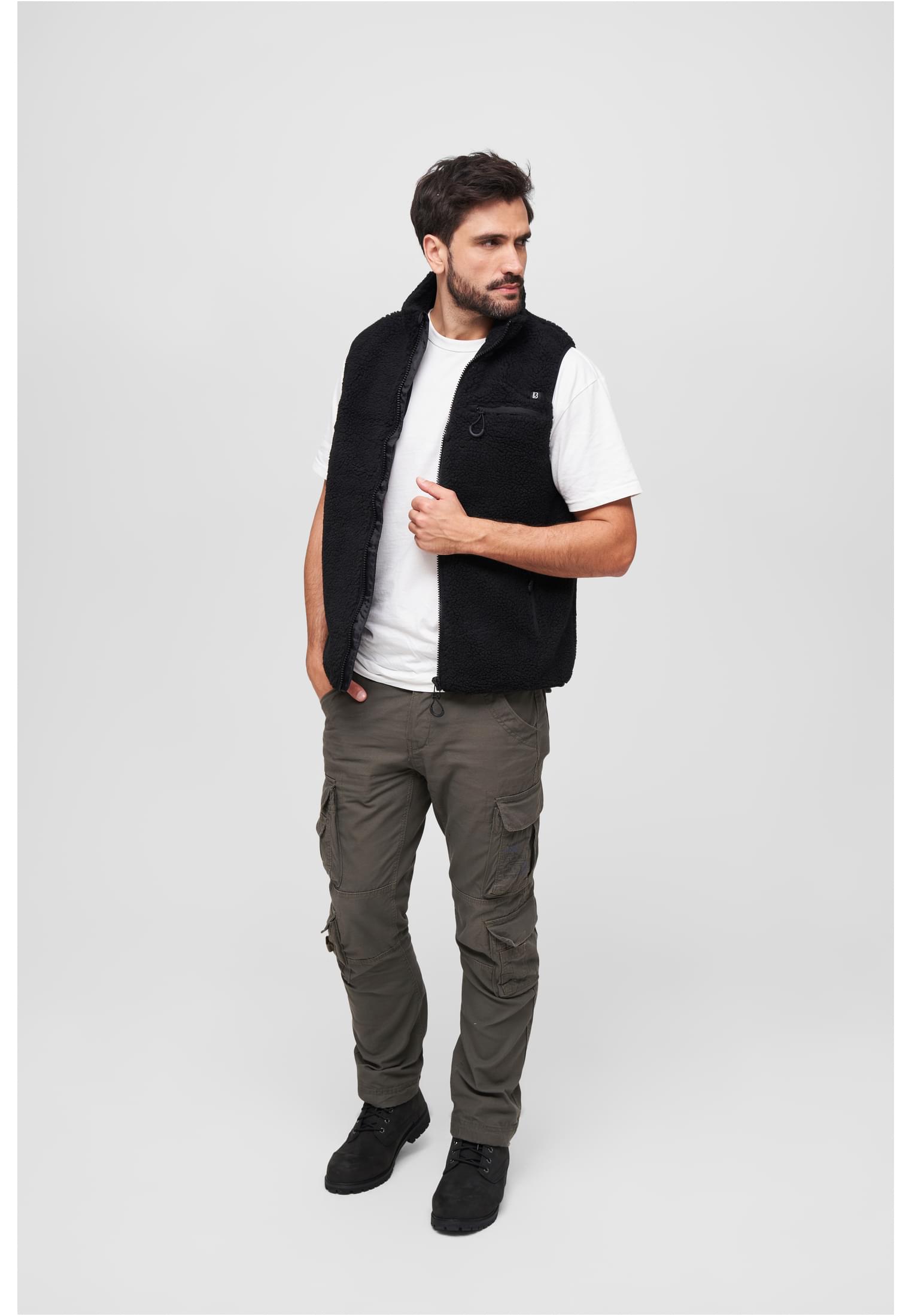 Teddyfleece Vest Men black/grey XXL - workoutbrands.com