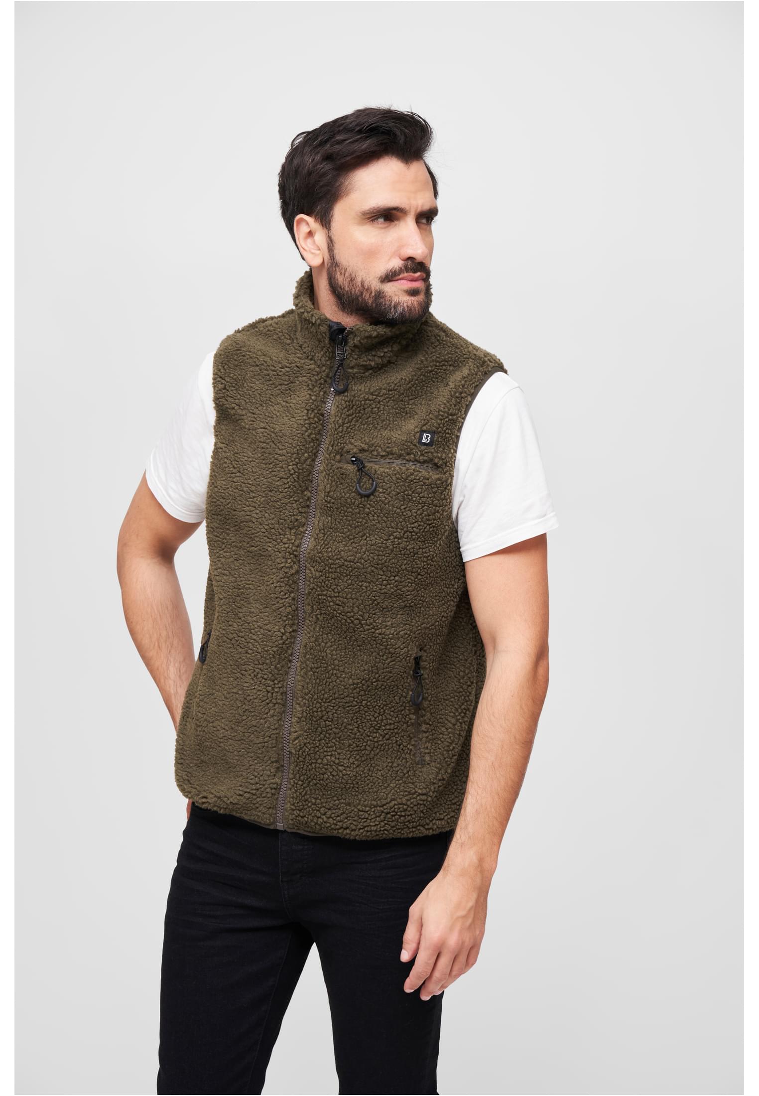 Teddyfleece Vest Men black/grey XXL - workoutbrands.com