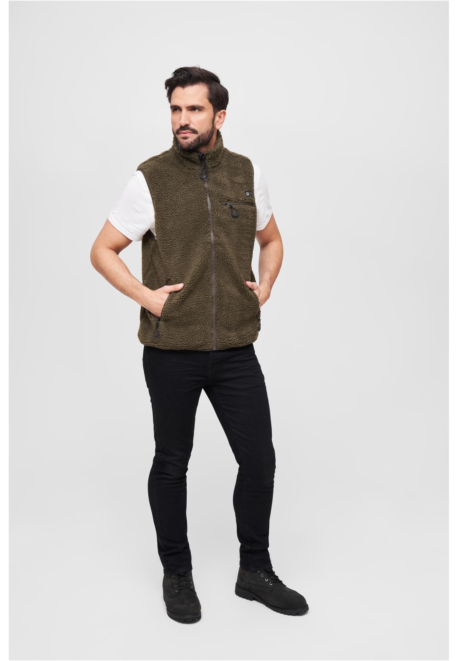 Teddyfleece Vest Men black/grey XXL - workoutbrands.com