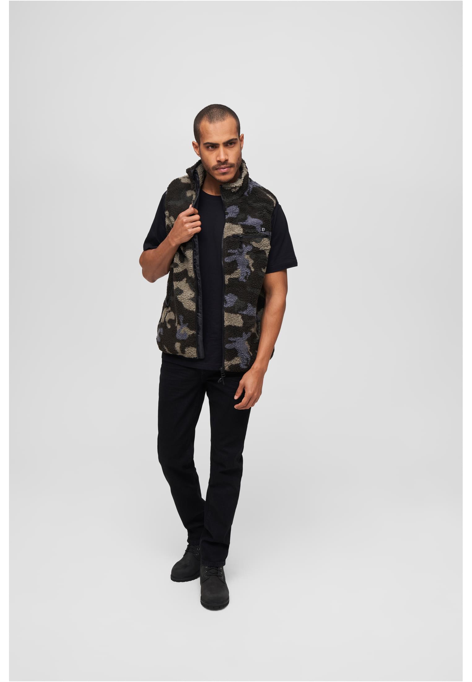 Teddyfleece Vest Men black/grey XXL - workoutbrands.com