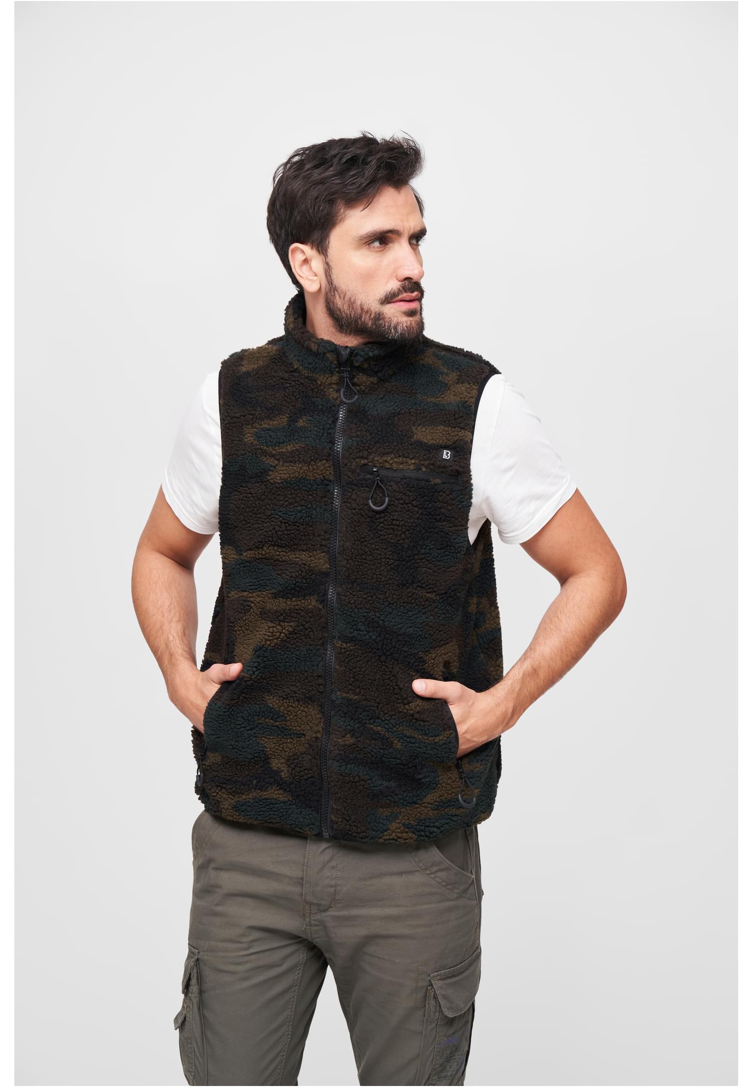 Teddyfleece Vest Men black/grey XXL - workoutbrands.com