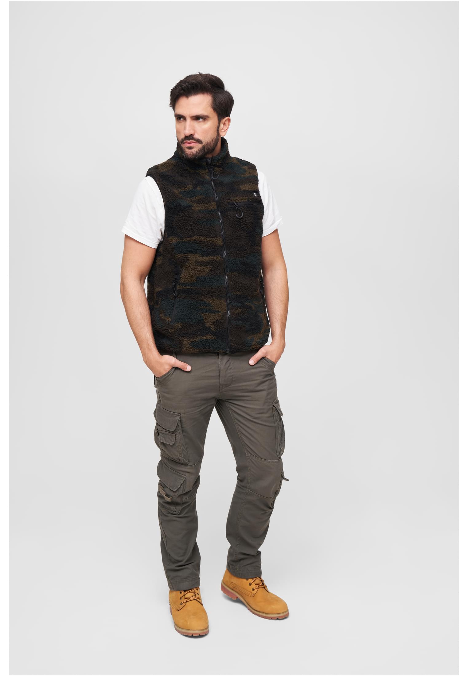 Teddyfleece Vest Men black/grey XXL - workoutbrands.com