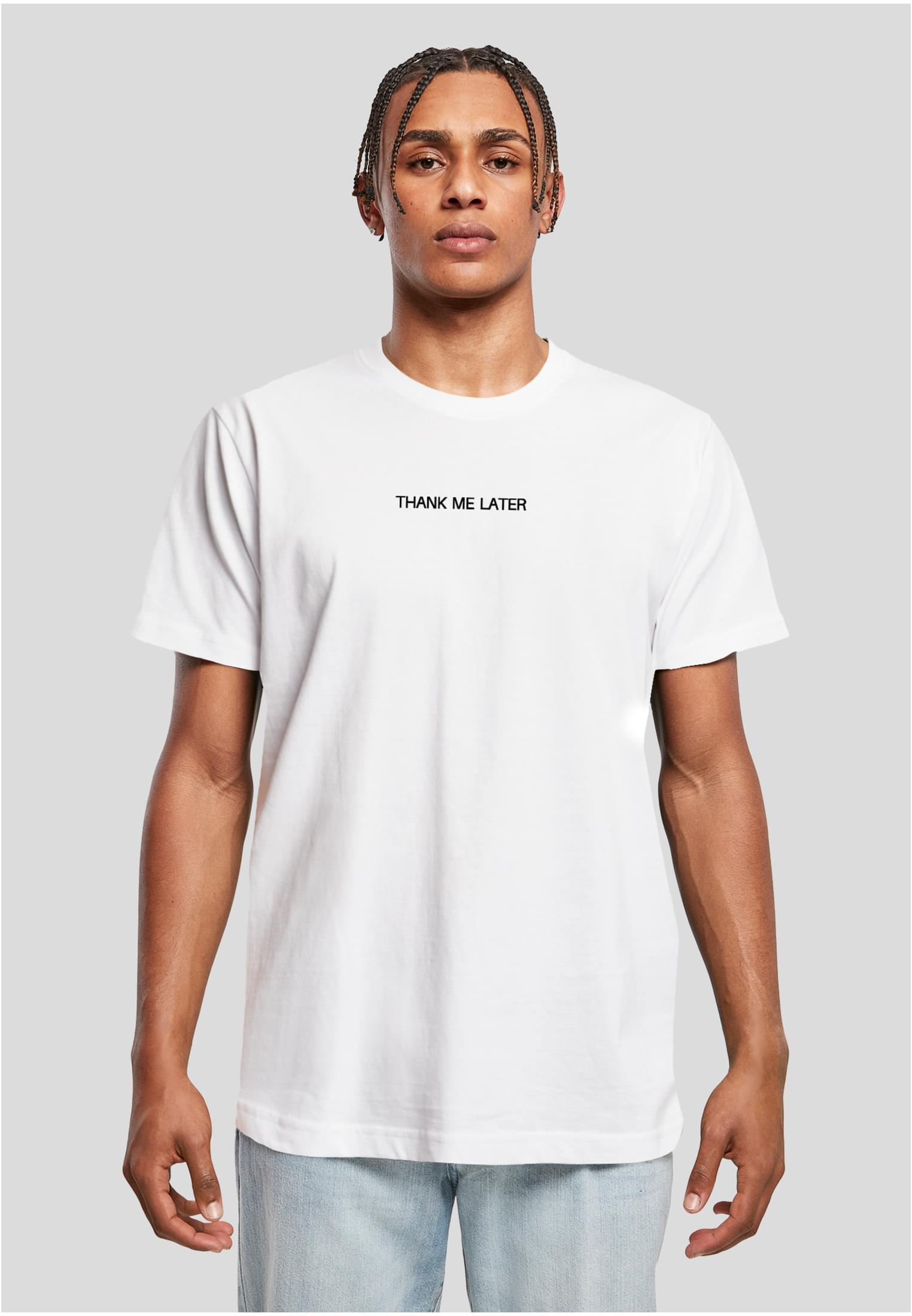 Thank Me Later Tee white XXL - workoutbrands.com