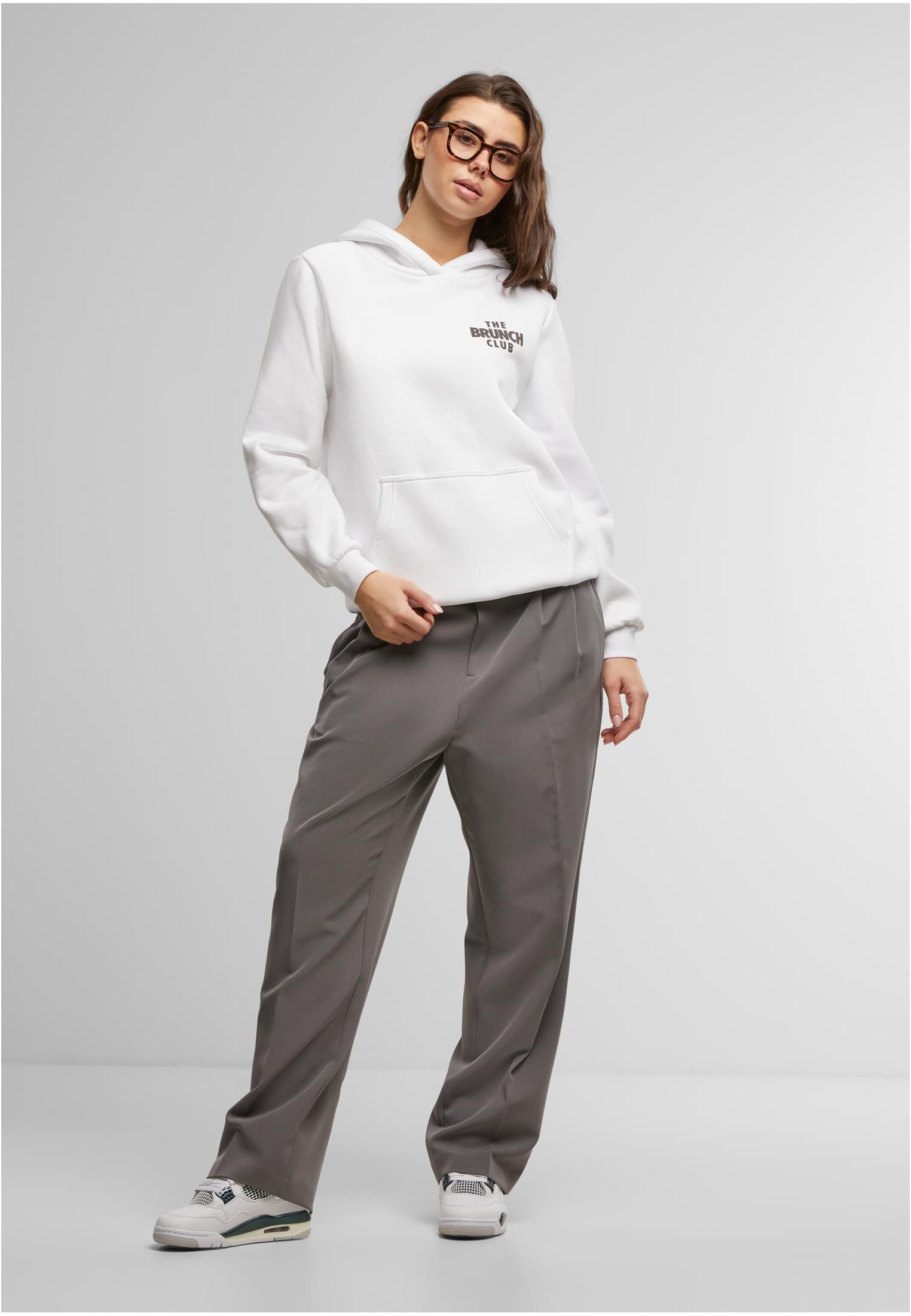 The Brunch Club Ladies Fluffy Hoody whitesand XXL - workoutbrands.com