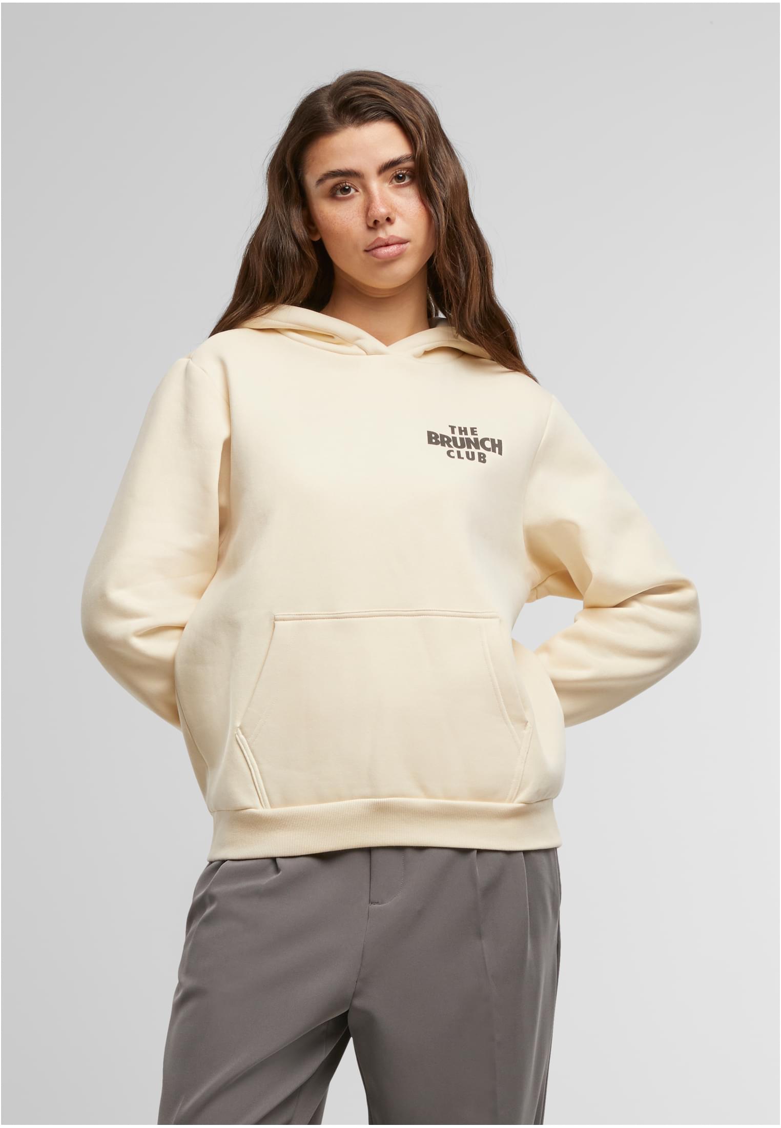 The Brunch Club Ladies Fluffy Hoody whitesand XXL - workoutbrands.com