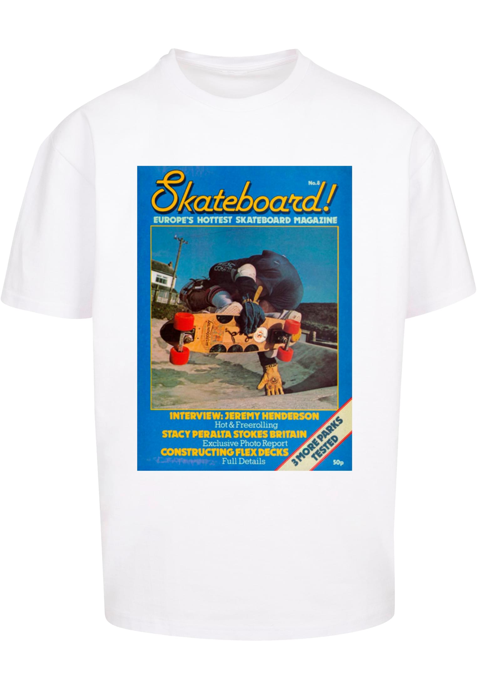 The Skateboard Magazine Cover No 8 Oversize Tee white XXL - workoutbrands.com