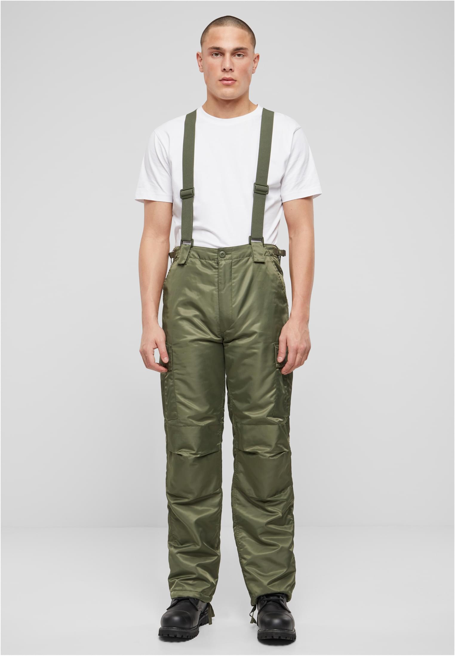 Thermal Dungarees olive XXL - workoutbrands.com
