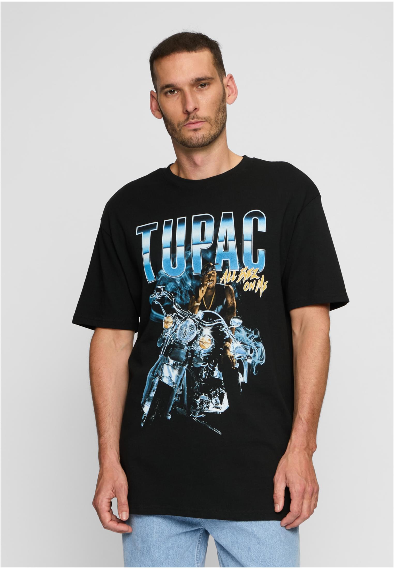 Tupac All Eyez On Me Anniversary Oversize Tee white XS - workoutbrands.com