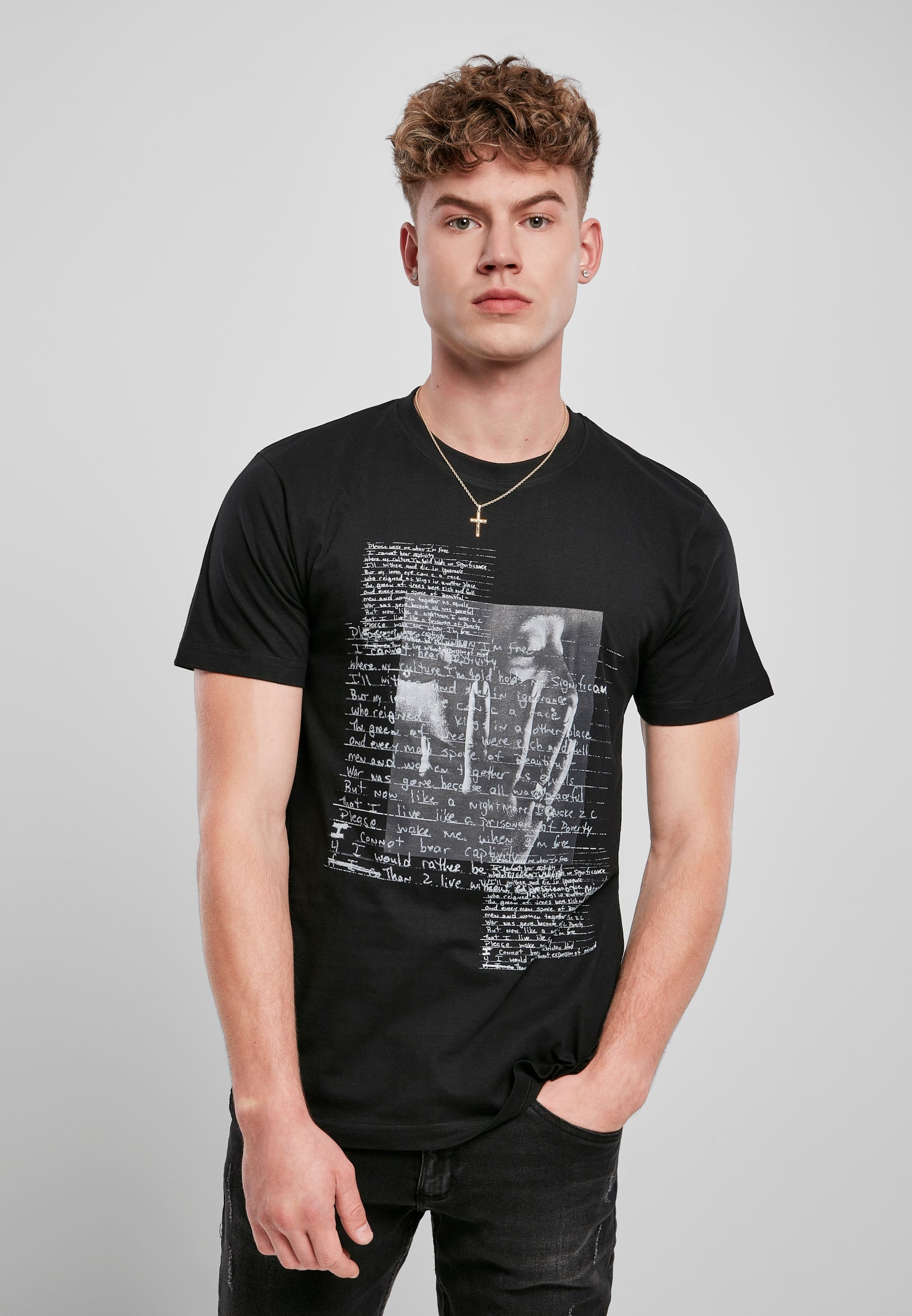 Tupac Lyrics Tee black XXL - workoutbrands.com