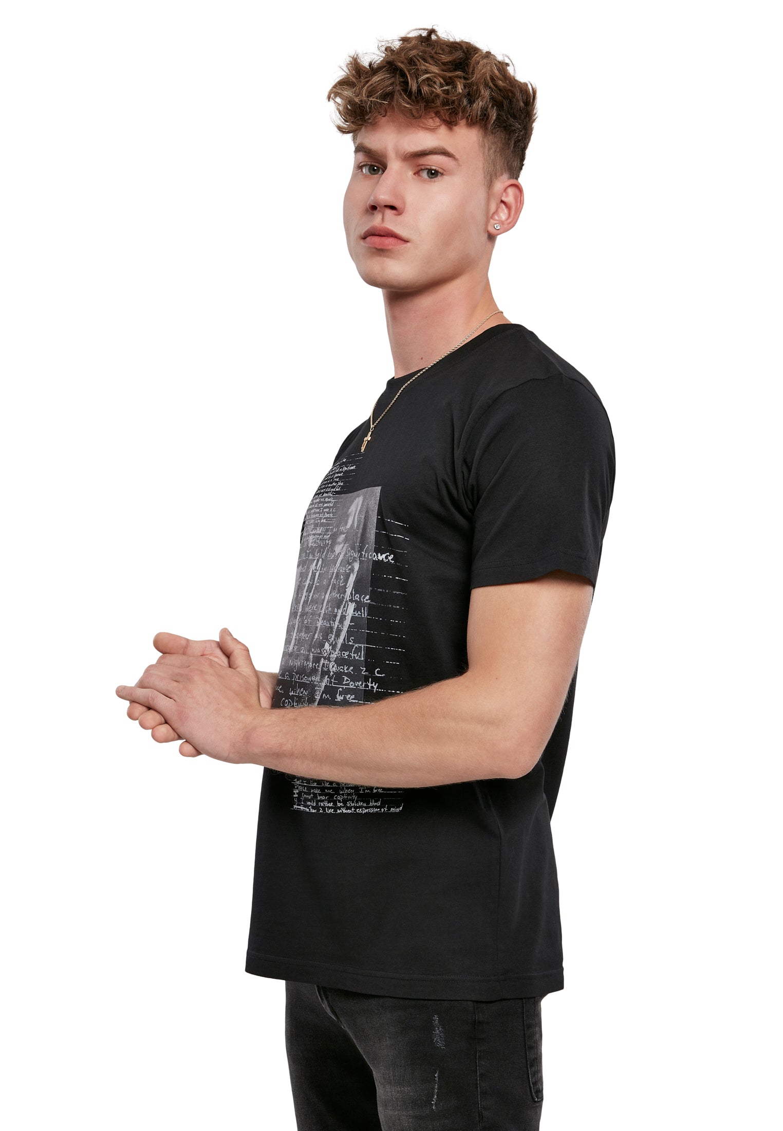 Tupac Lyrics Tee black XXL - workoutbrands.com