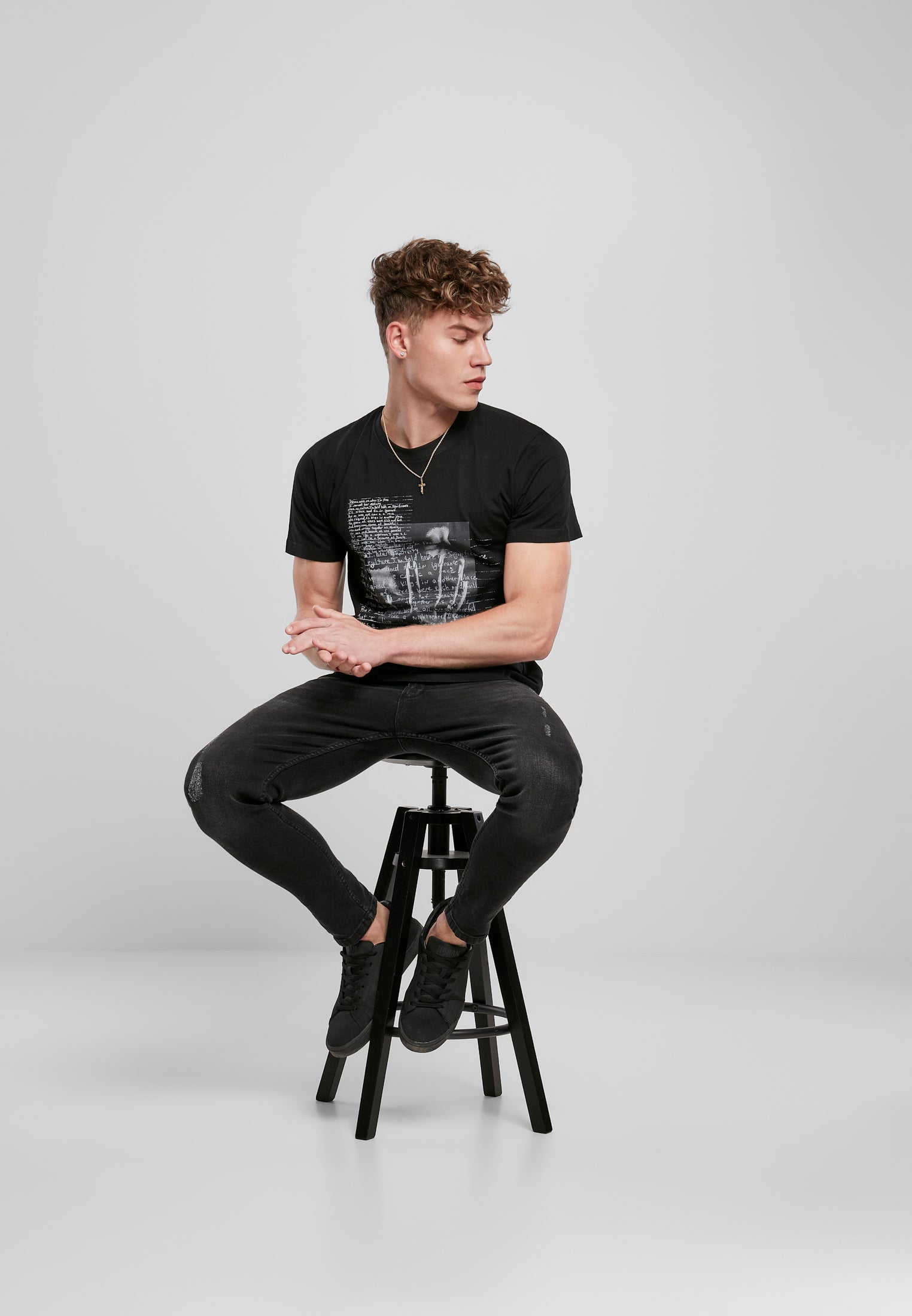 Tupac Lyrics Tee black XXL - workoutbrands.com