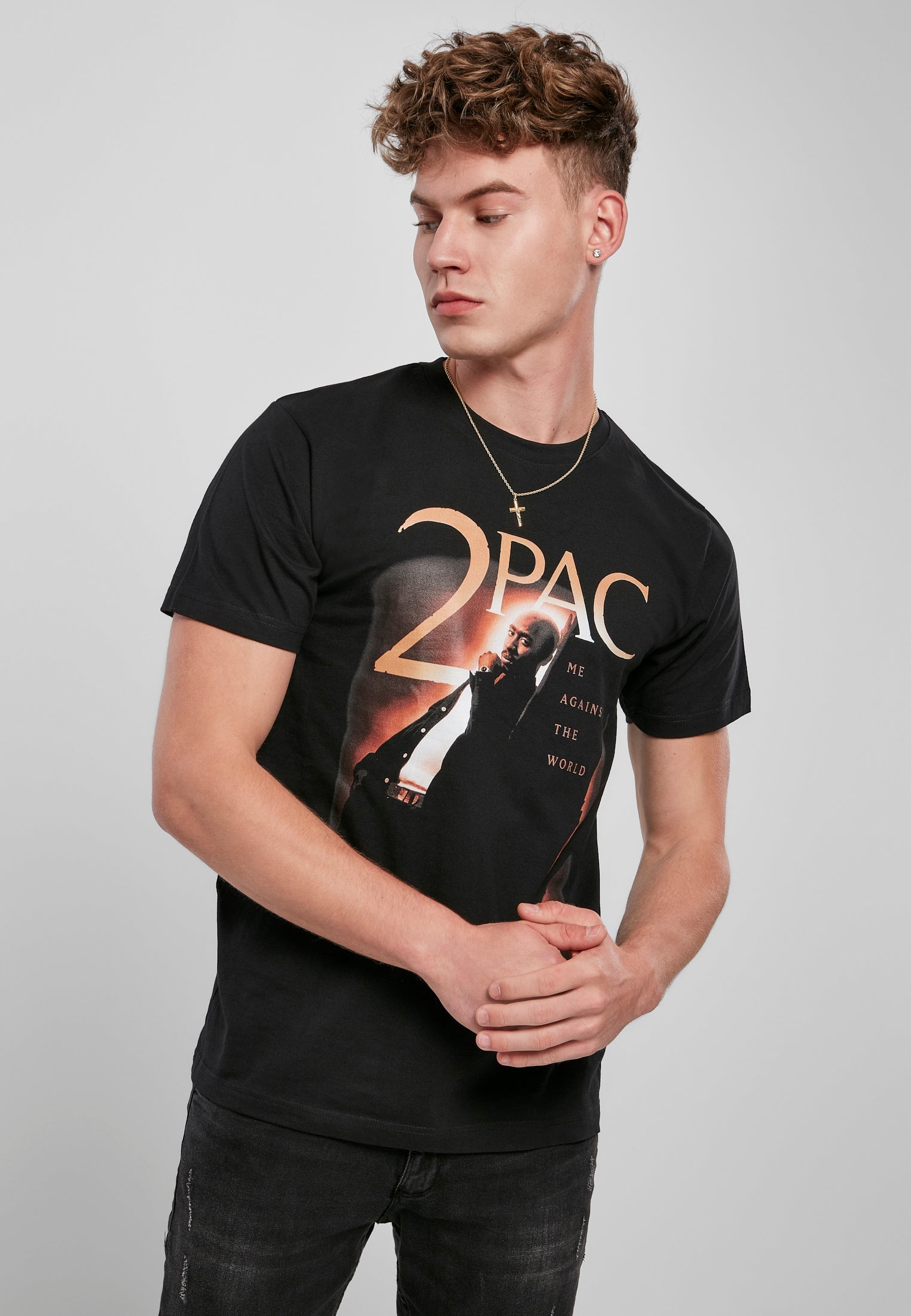 Tupac Me Against The World Cover Tee black XXL - workoutbrands.com